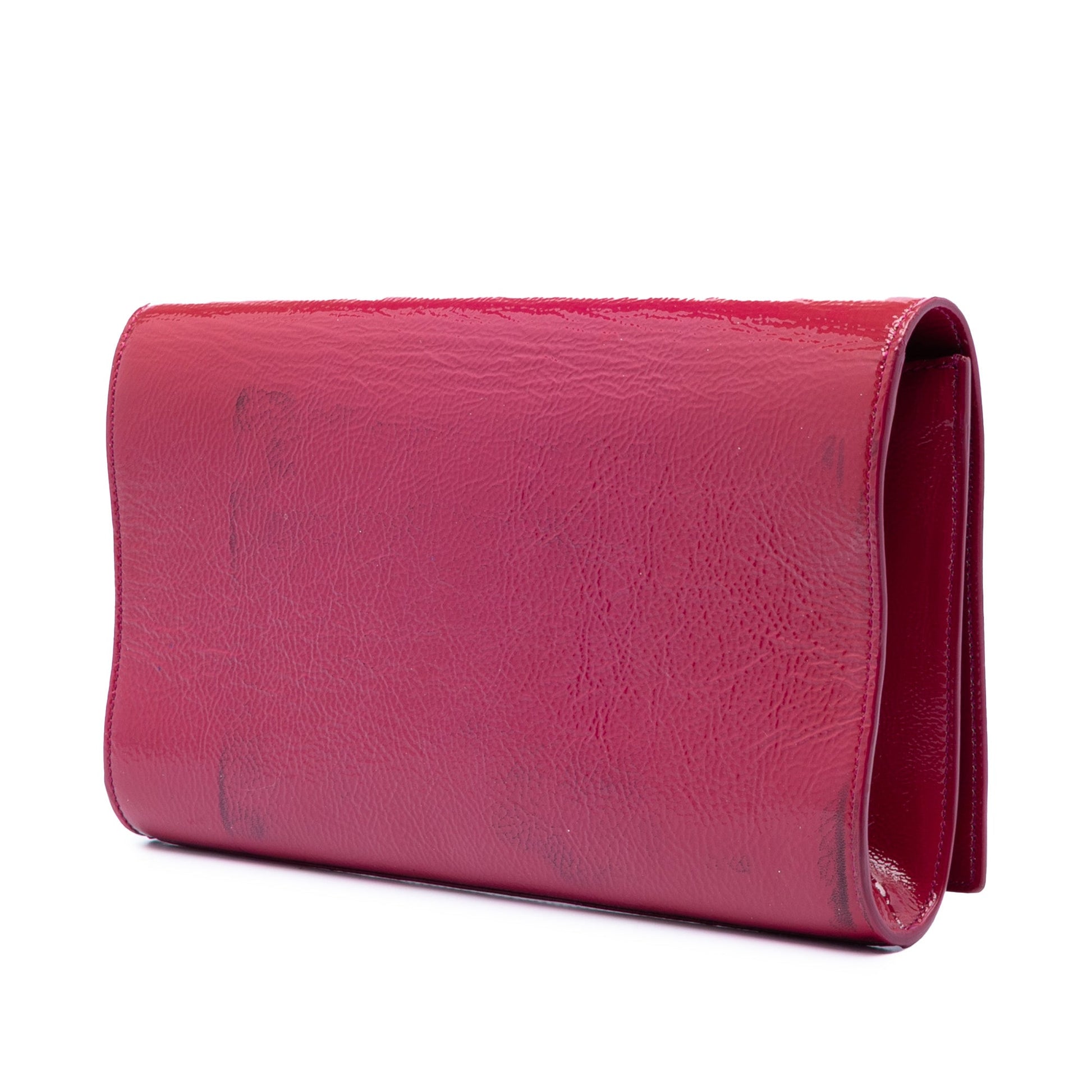 Saint Laurent Large Textured Patent Belle De Jour Clutch