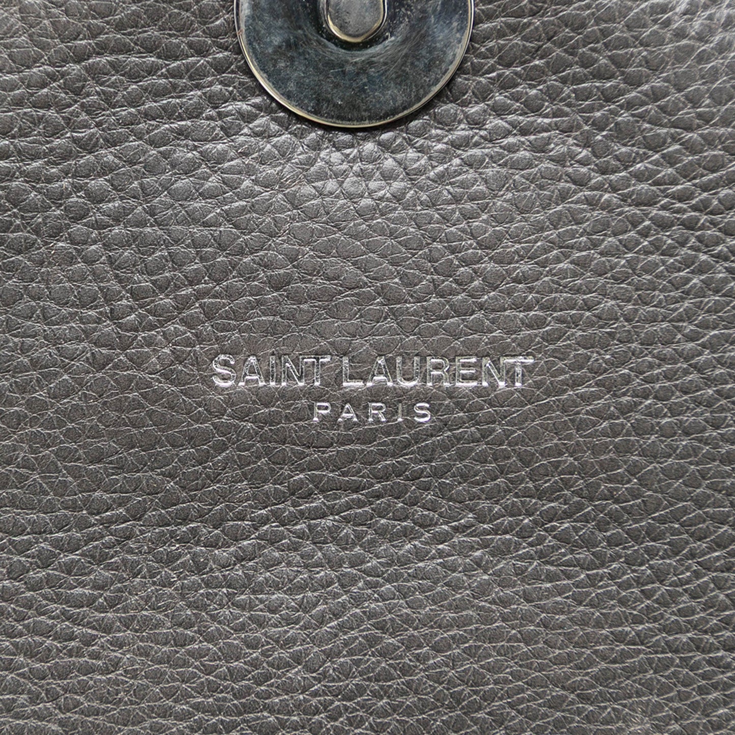 Saint Laurent Medium Chevron Sheepskin Monogram College Satchel