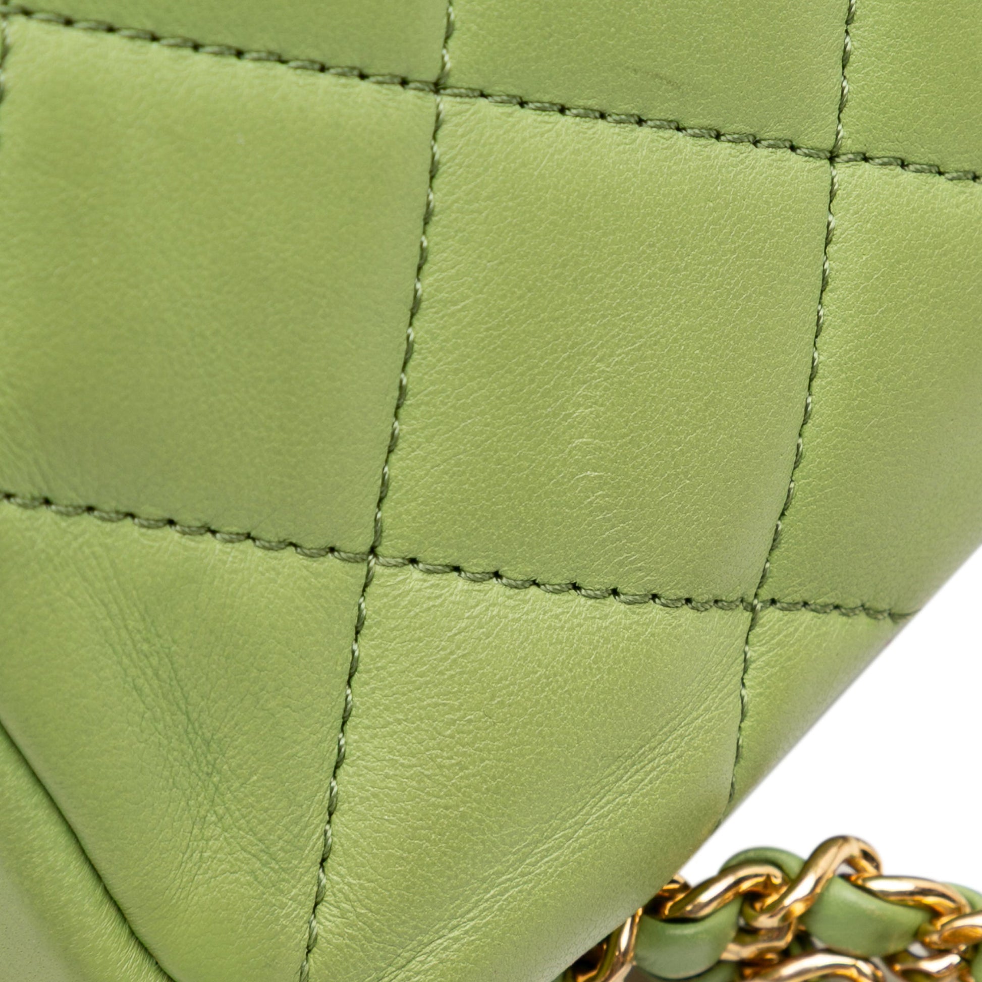 Chanel Quilted Lambskin Double CC Chain Around Flap