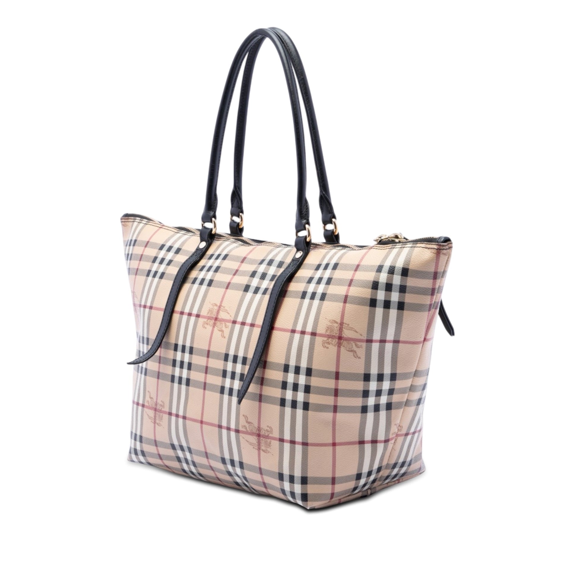 Burberry Medium Haymarket Check Coated Canvas Salisbury Tote