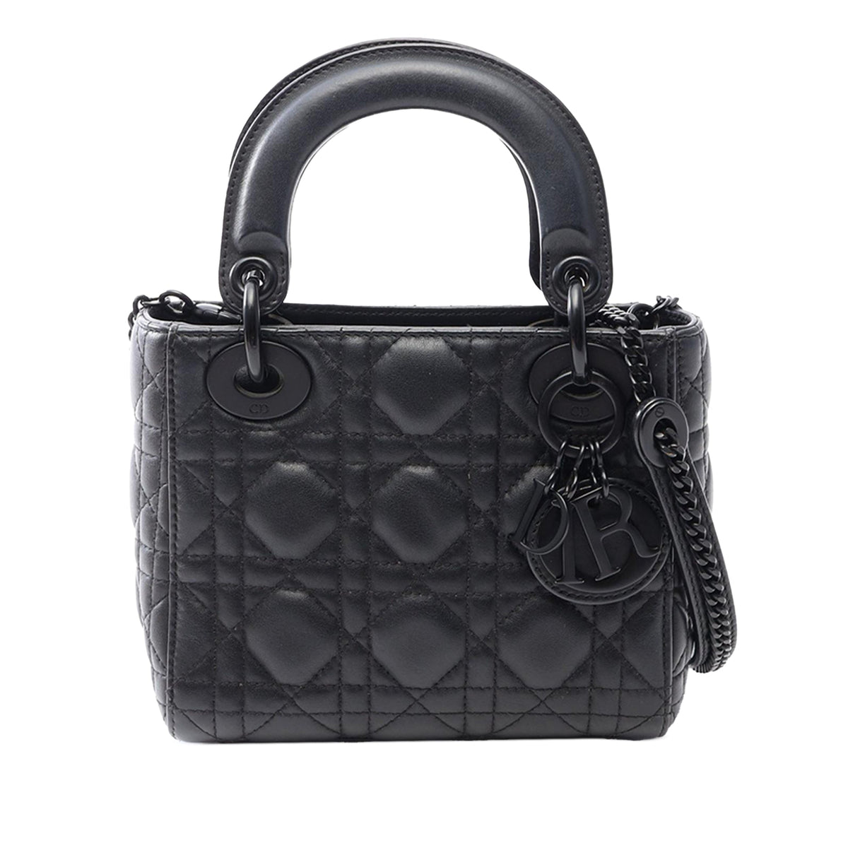 Dior Mini Ultra Matte Calfskin Cannage Lady Dior