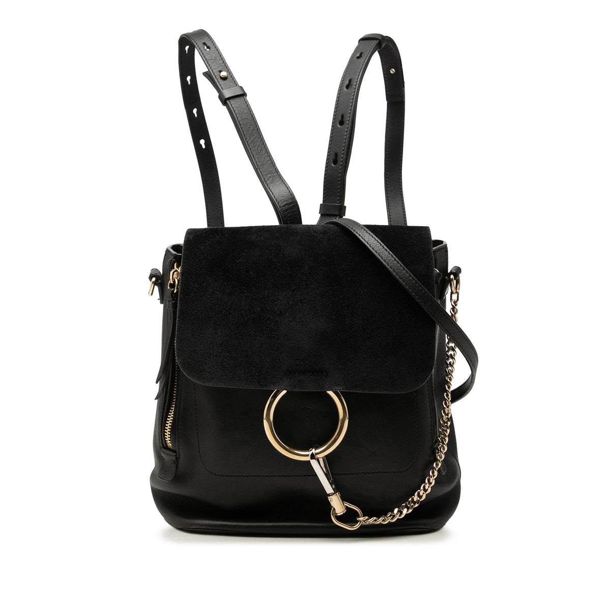 Chloé Medium Calfskin and Suede Faye Backpack