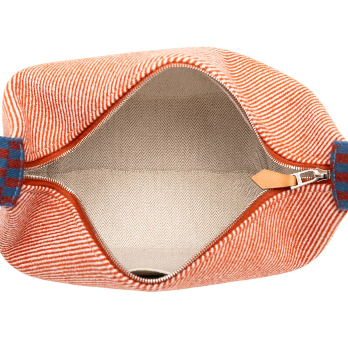 Hermès Small Wool Bride A Brac H Natte Case — Red