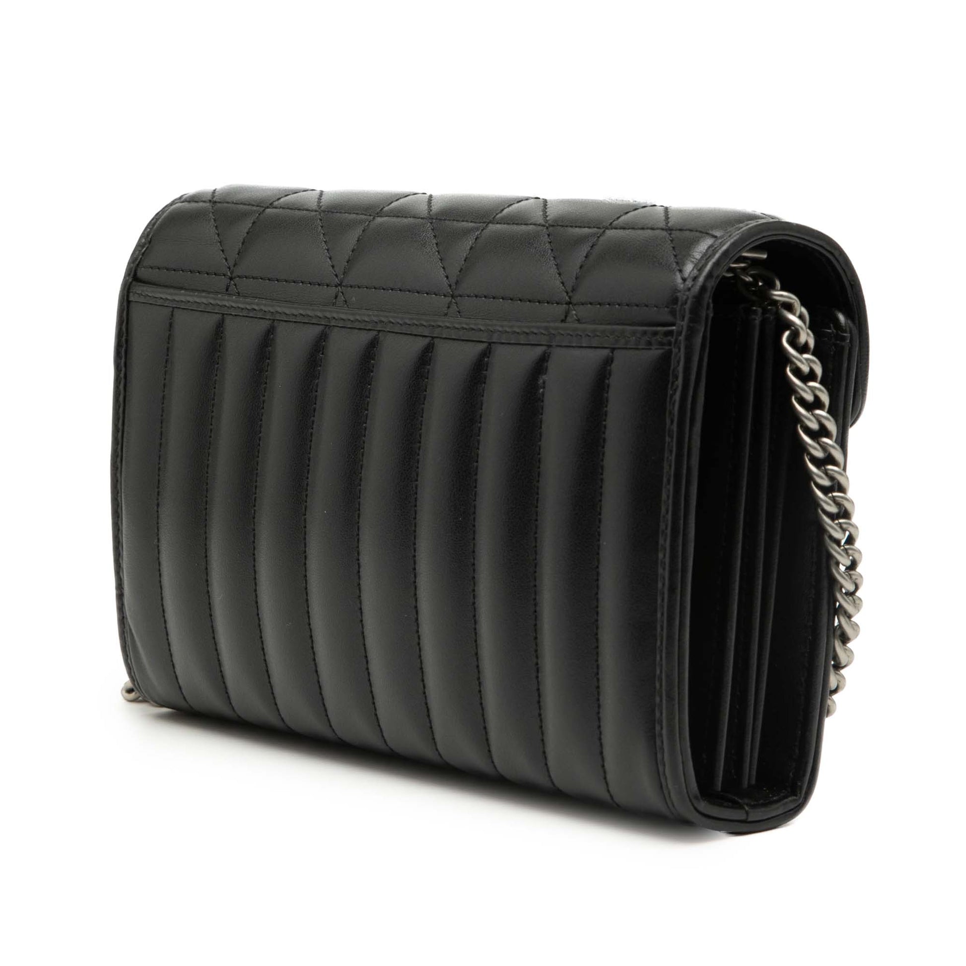 Gucci GG Marmont Matelasse Leather Aria Wallet On Chain