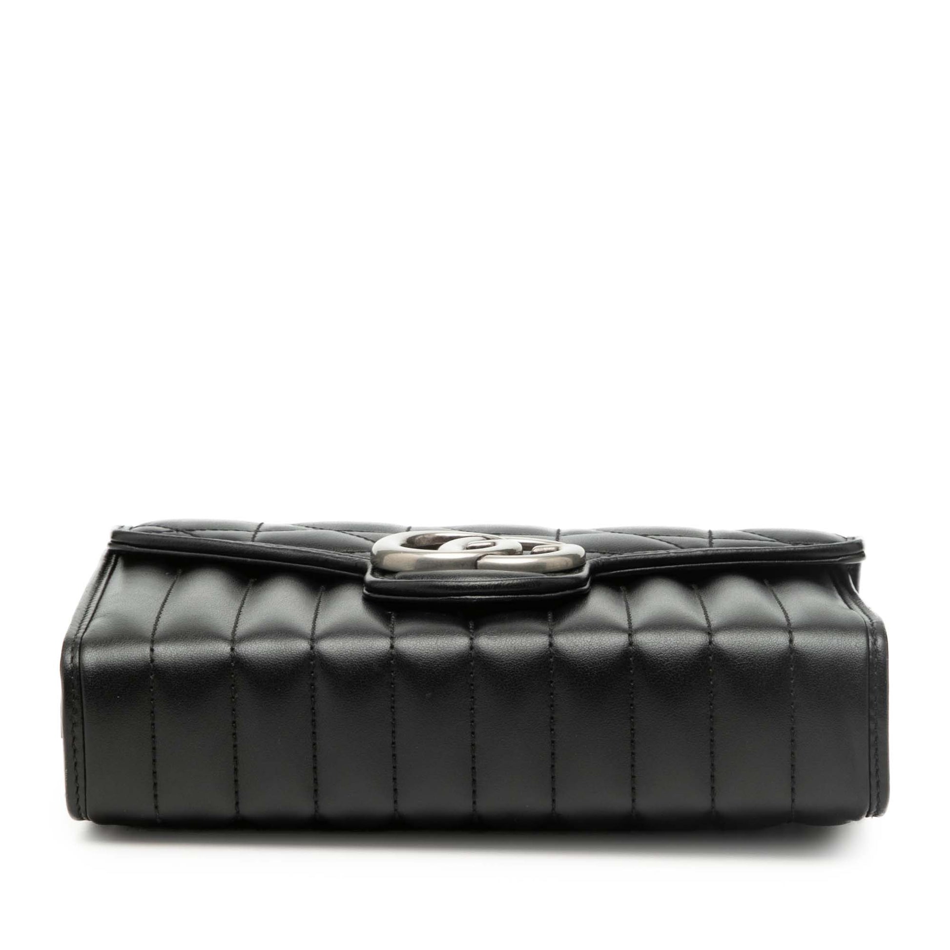 Gucci GG Marmont Matelasse Leather Aria Wallet On Chain