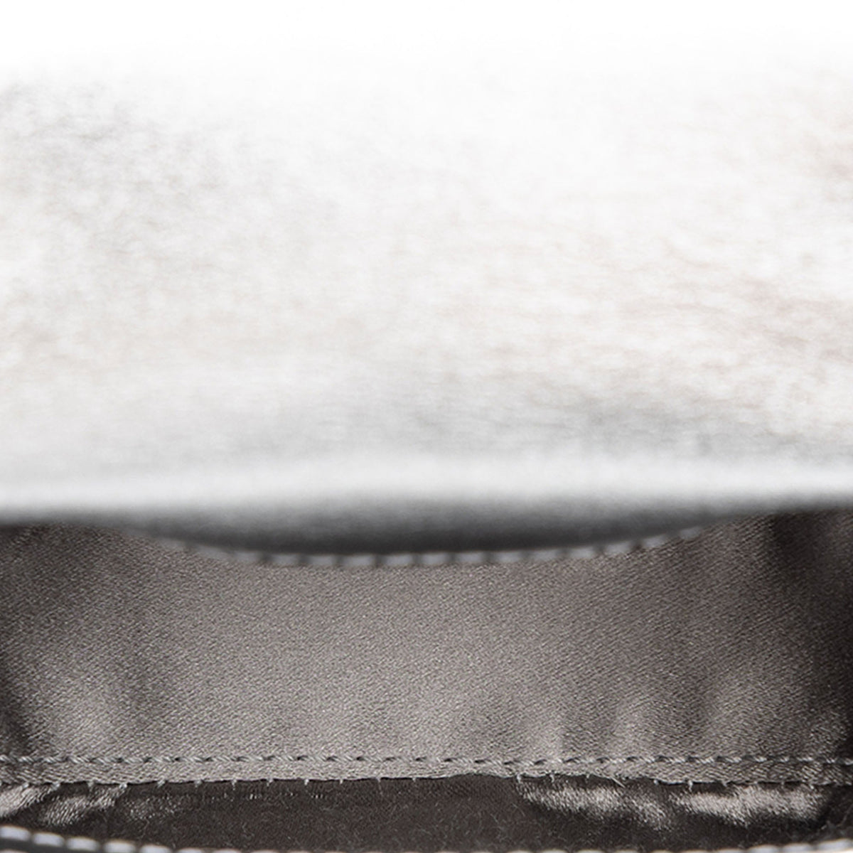 Gucci Nano Metallic Calfskin 1947 Bamboo Top Handle Bag — Silver