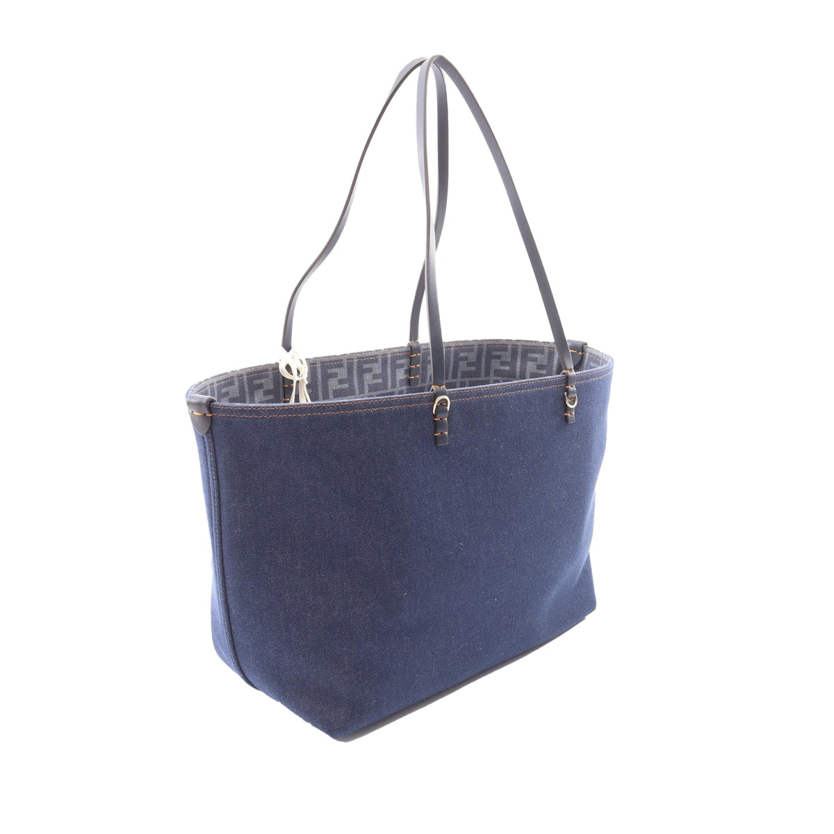 Fendi Medium Zucca Denim Reversible Roll Tote