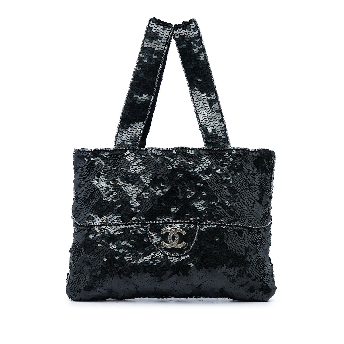 Chanel Mini Sequins Trompe L oeil Evening Tote