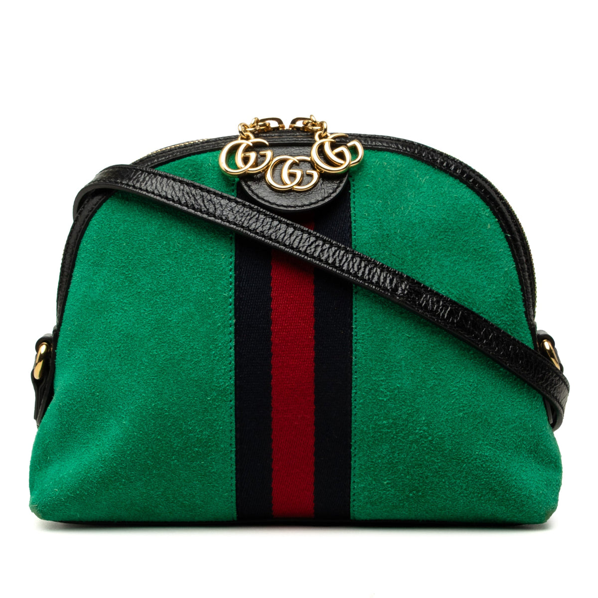 Gucci Small Suede Web Ophidia Dome Crossbody