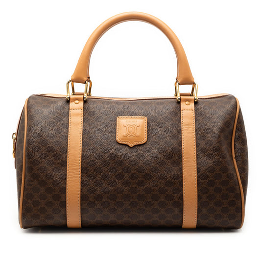 Macadam Coated Canvas Boston Bag