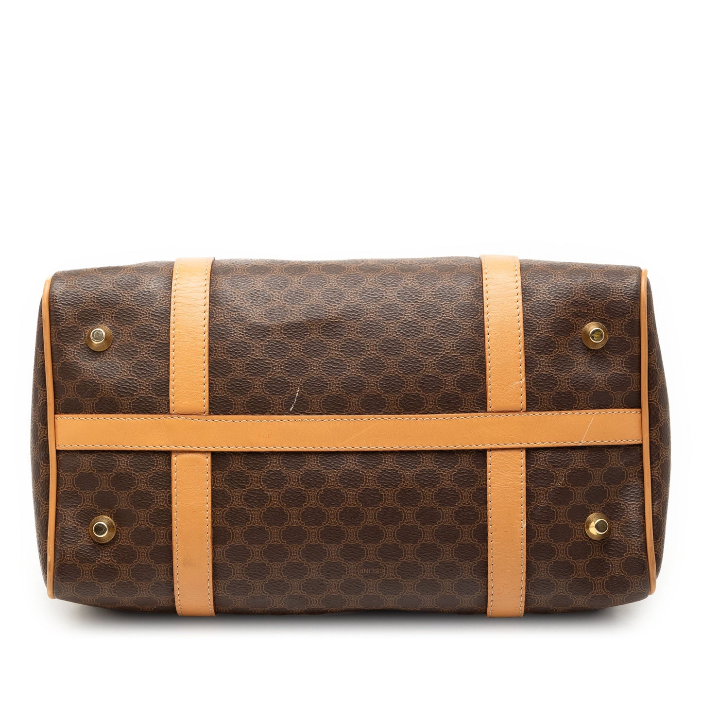 Macadam Coated Canvas Boston Bag