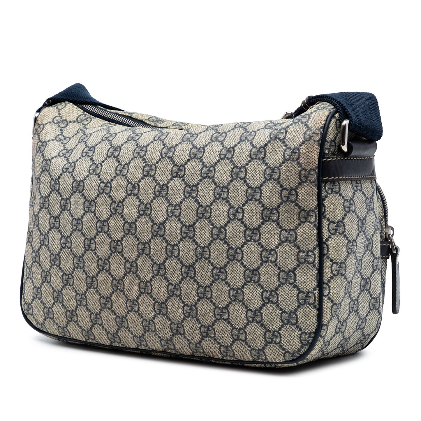 Gucci GG Supreme Double Pocket Crossbody