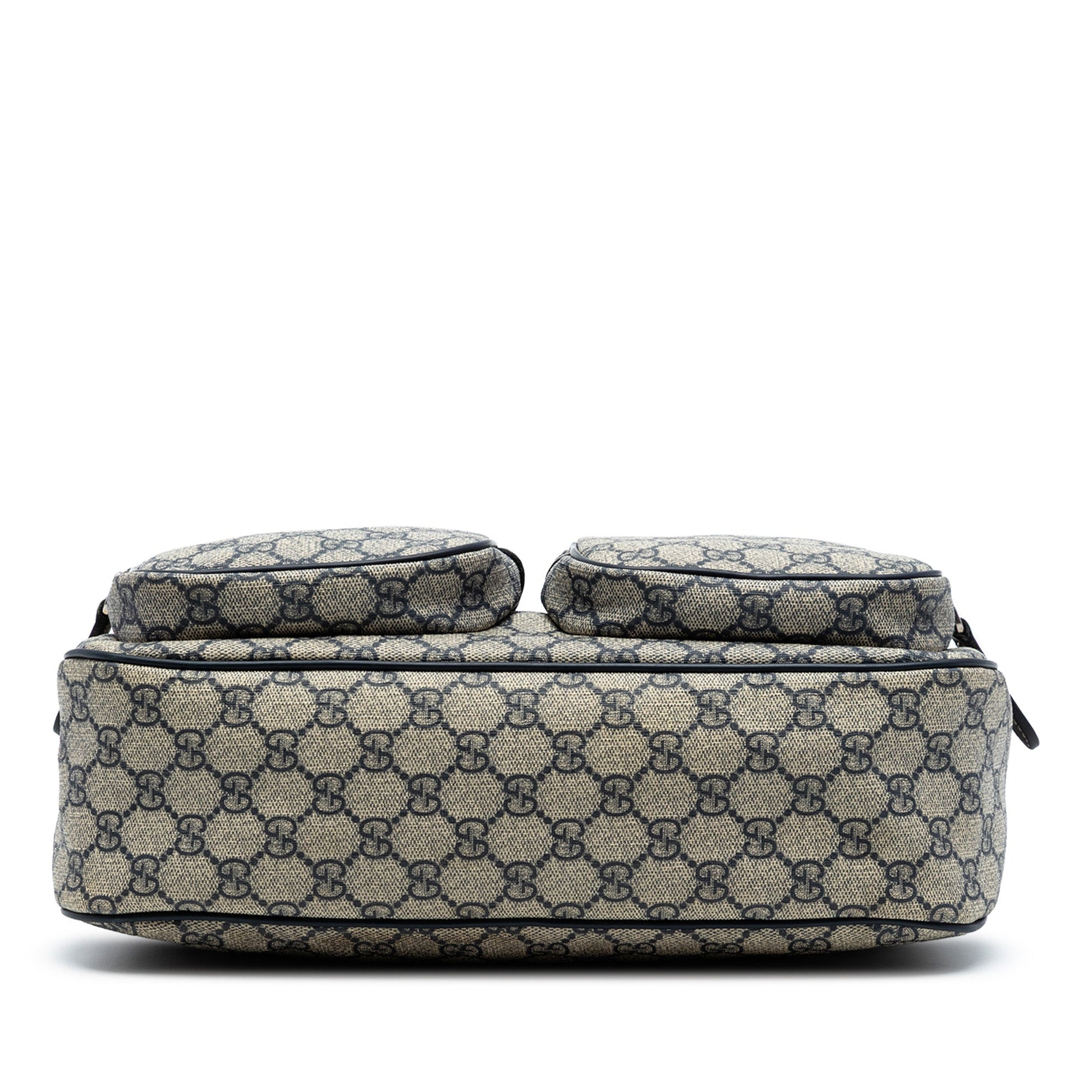 Gucci GG Supreme Double Pocket Crossbody