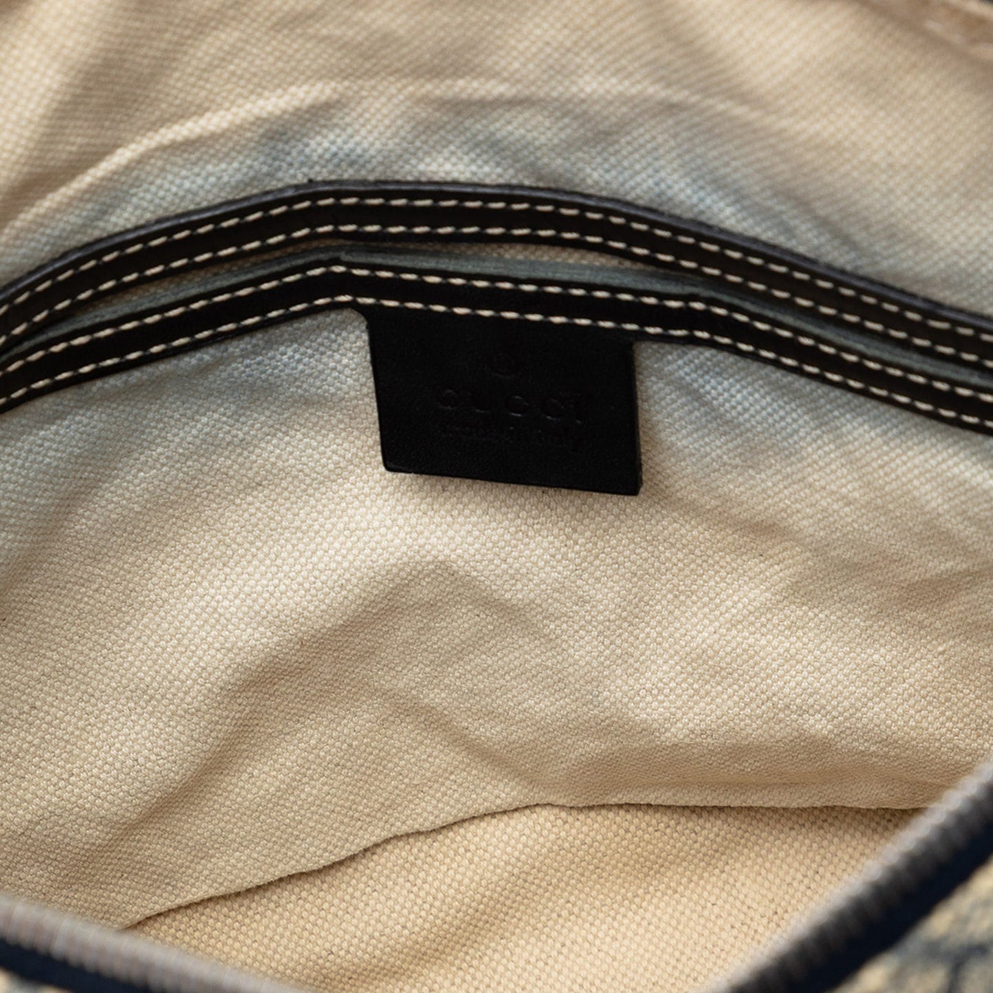 Gucci GG Supreme Double Pocket Crossbody