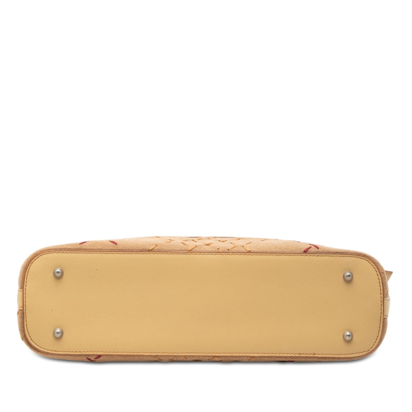 Burberry Calfskin and Suede Stitch Shoulder Bag