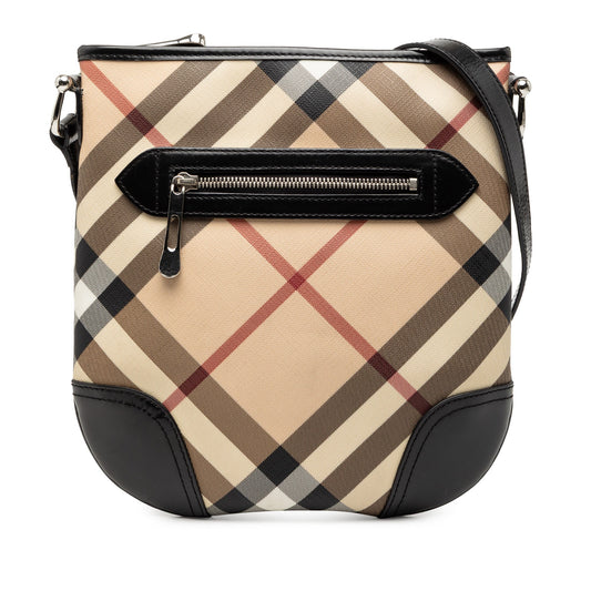 Supernova Check Coated Canvas Dryden Crossbody