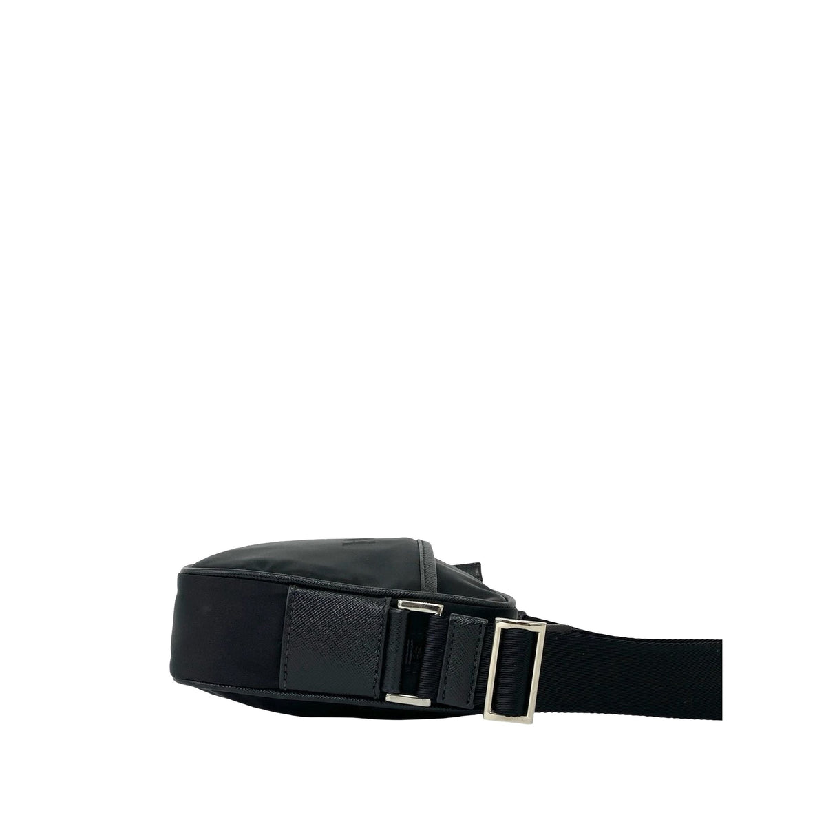 Prada Tessuto Logo Camera Bag — Black