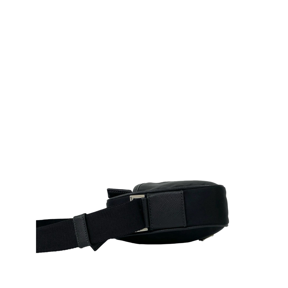 Prada Tessuto Logo Camera Bag — Black