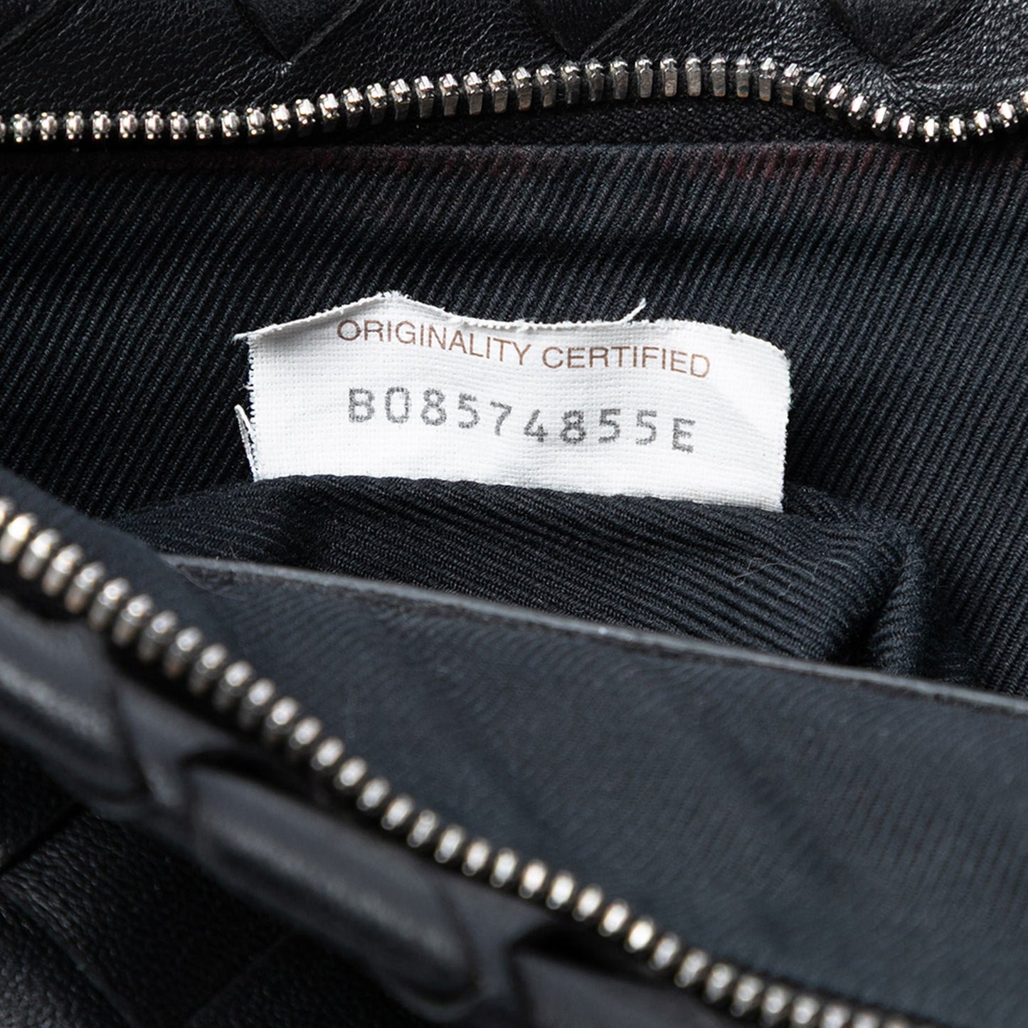 Large Nappa Intrecciato Flat Zip Pouch