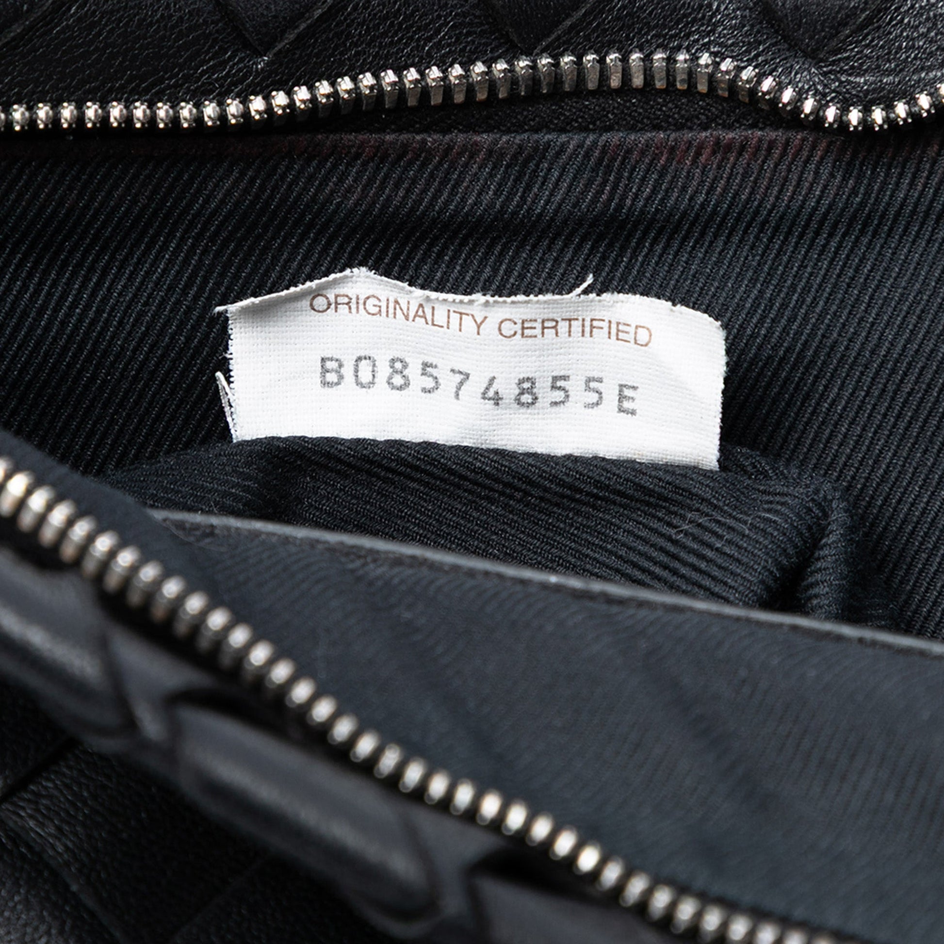 Large Nappa Intrecciato Flat Zip Pouch