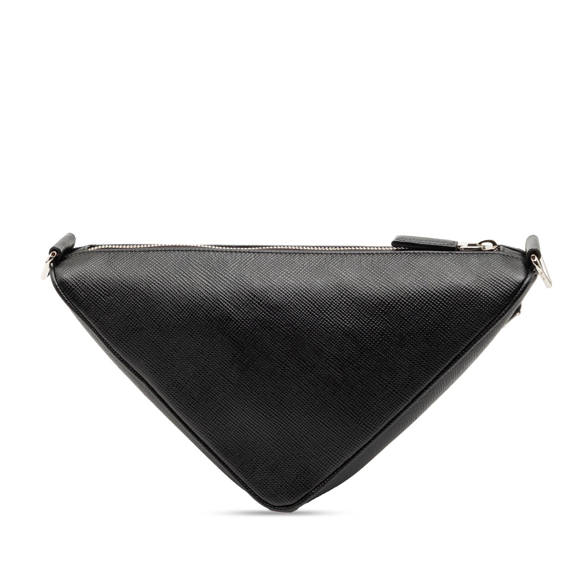 Prada Saffiano Triangle Logo Crossbody