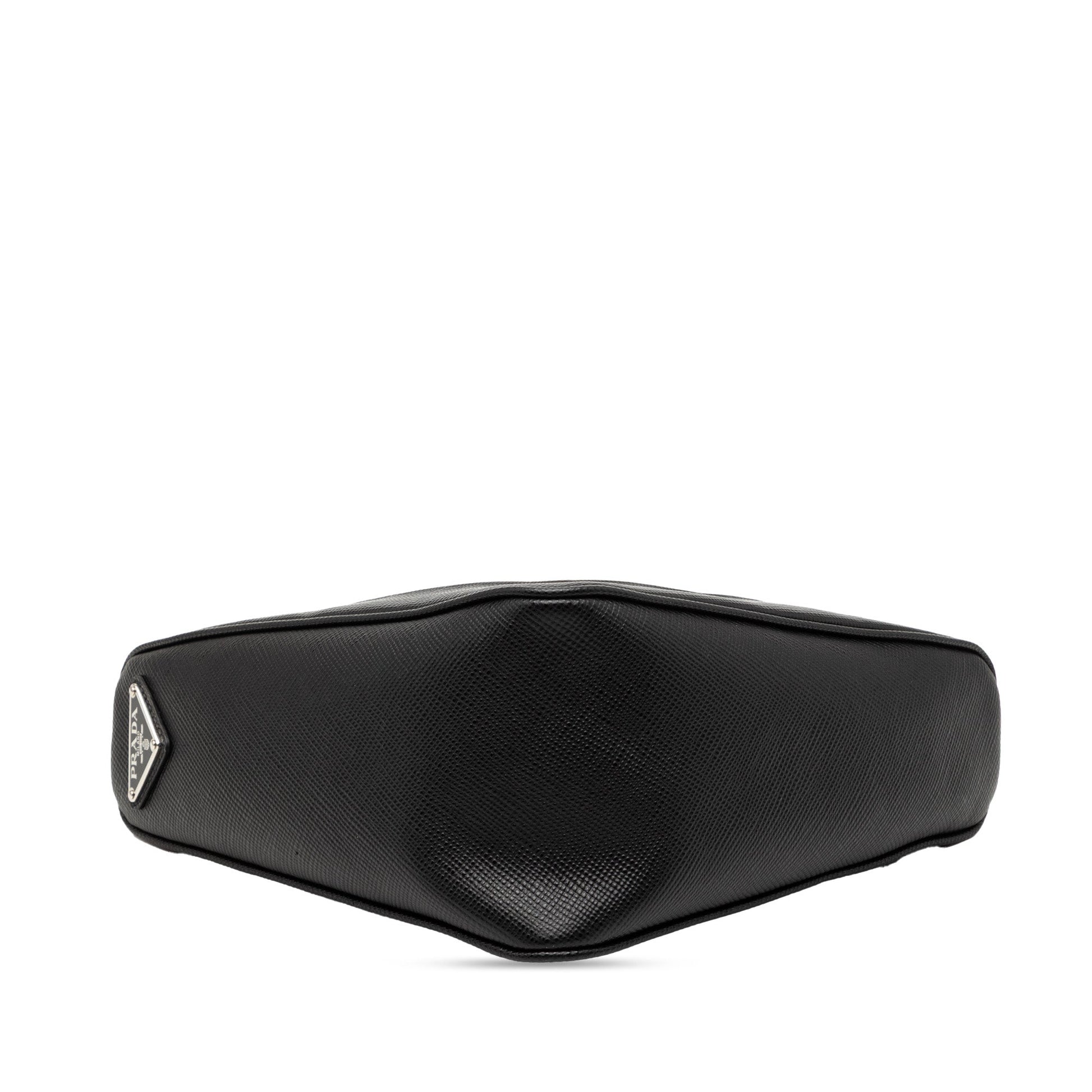 Prada Saffiano Triangle Logo Crossbody