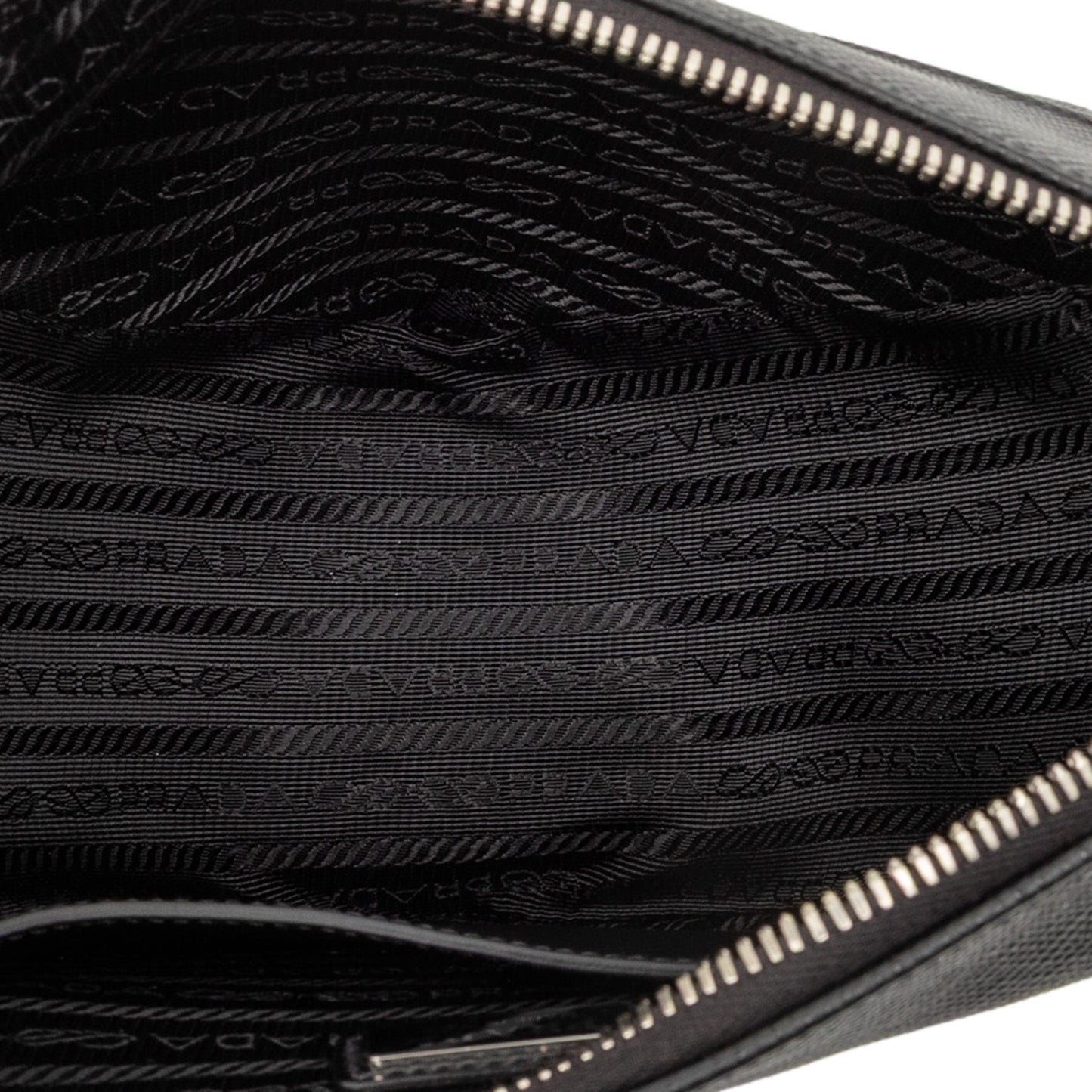 Prada Saffiano Triangle Logo Crossbody