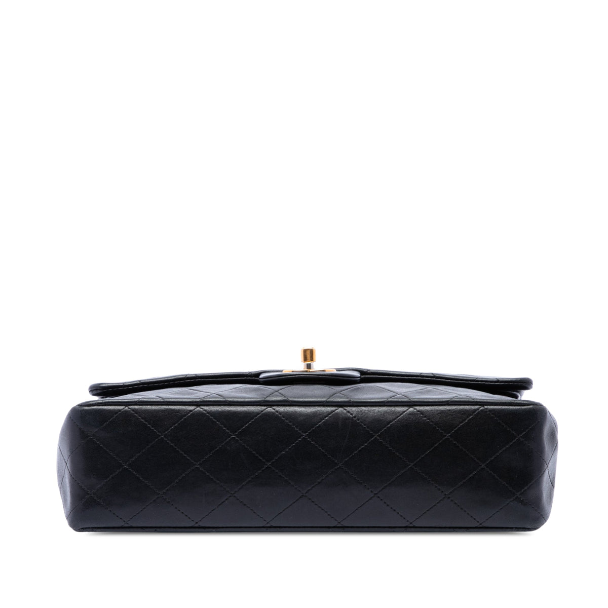 Chanel Medium Classic Lambskin Double Flap — Black
