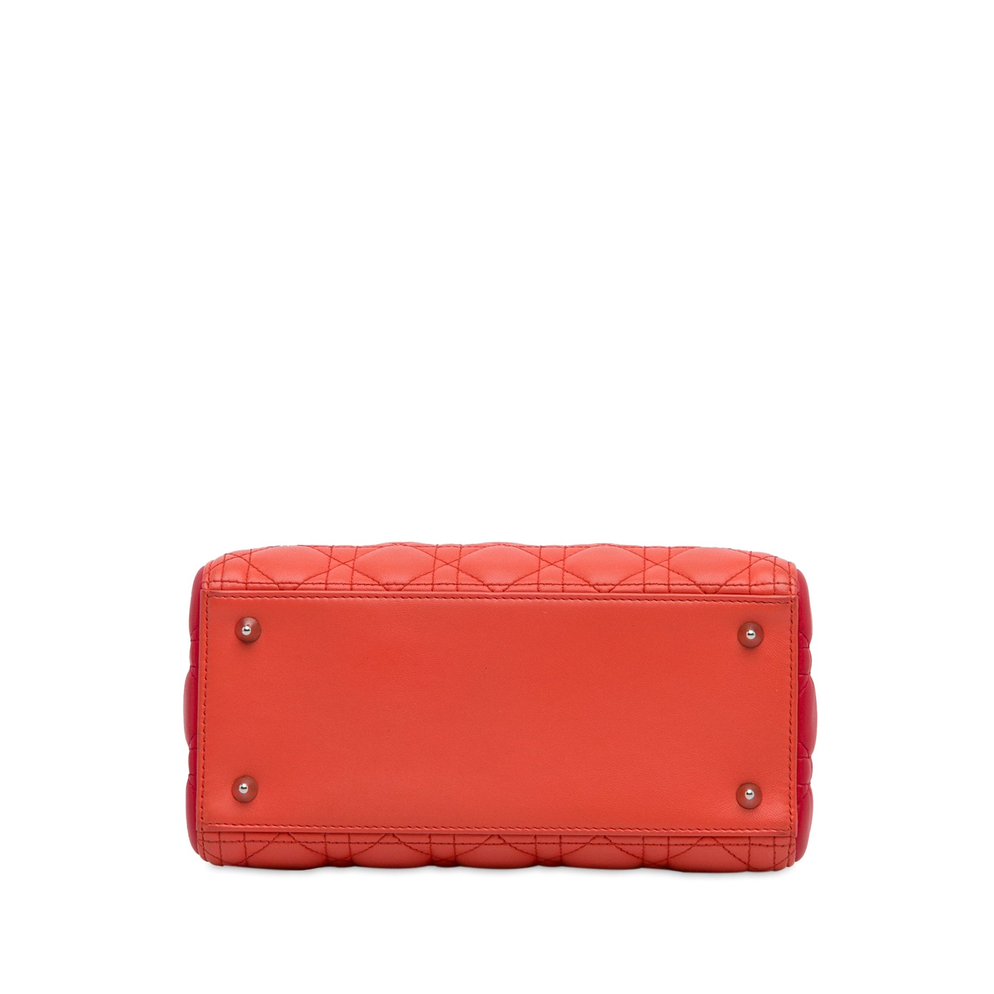 Dior Medium Bicolor Lambskin Cannage Lady Dior