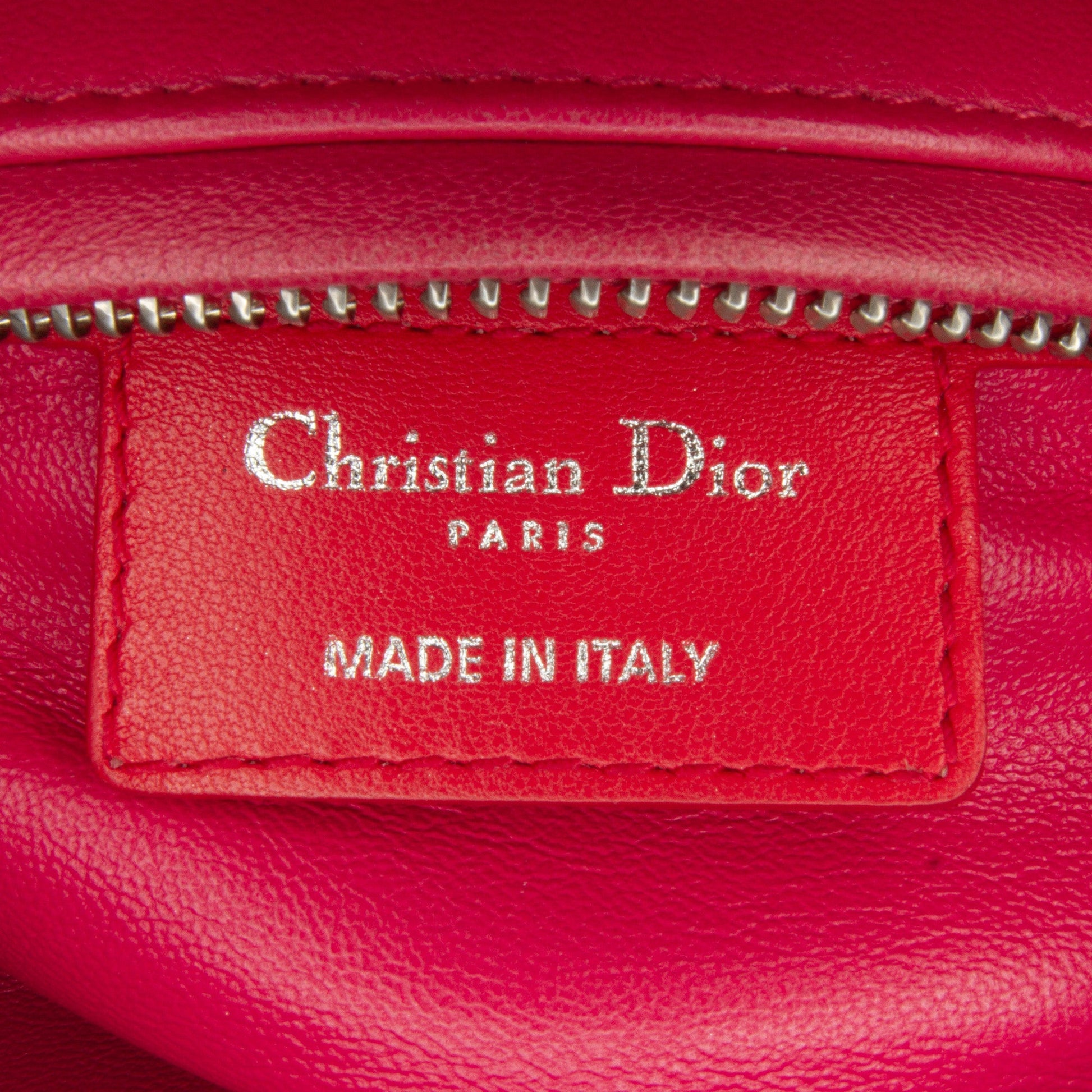 Dior Medium Bicolor Lambskin Cannage Lady Dior