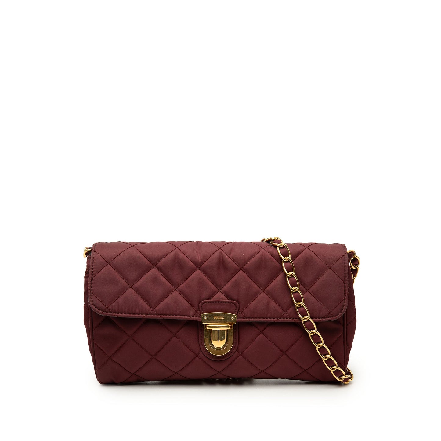 Prada Impuntu Tessuto Chain Crossbody