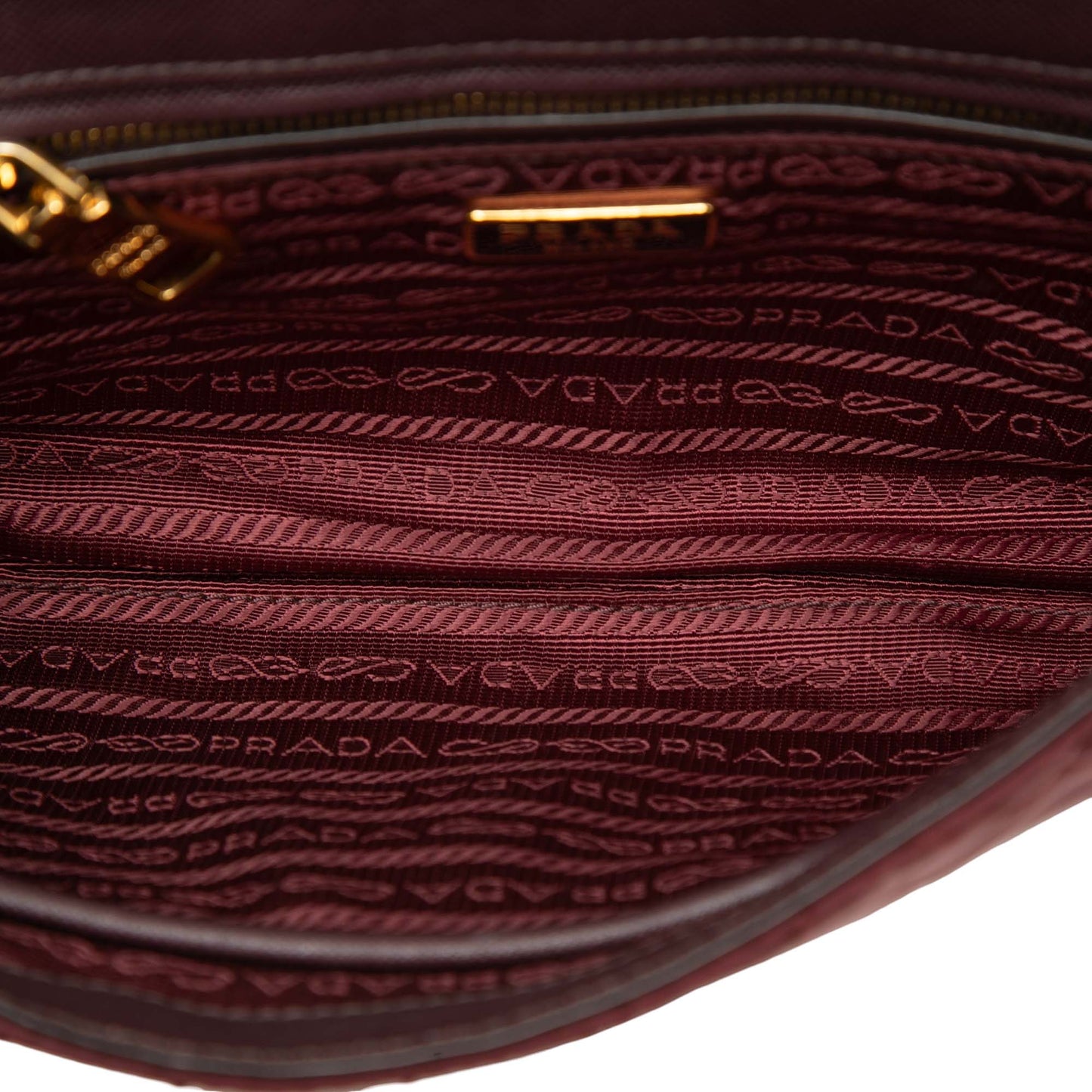 Prada Impuntu Tessuto Chain Crossbody