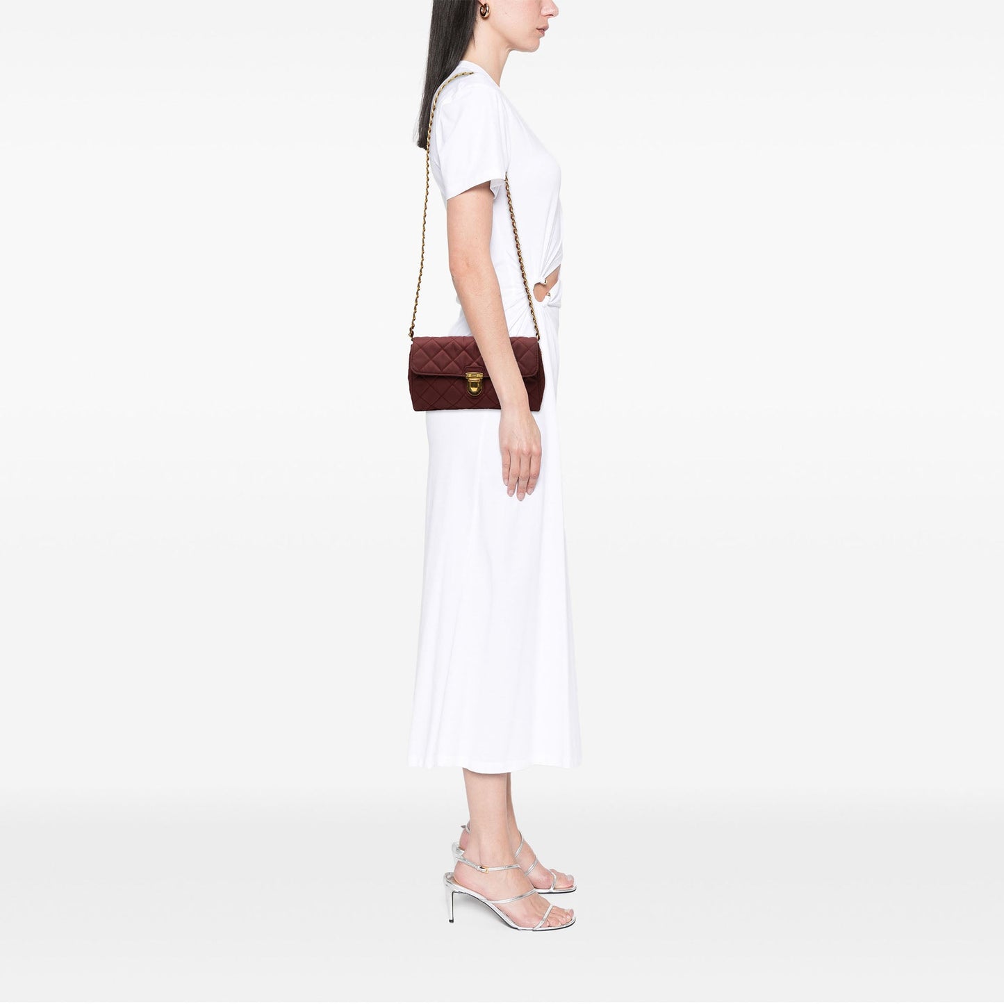 Prada Impuntu Tessuto Chain Crossbody