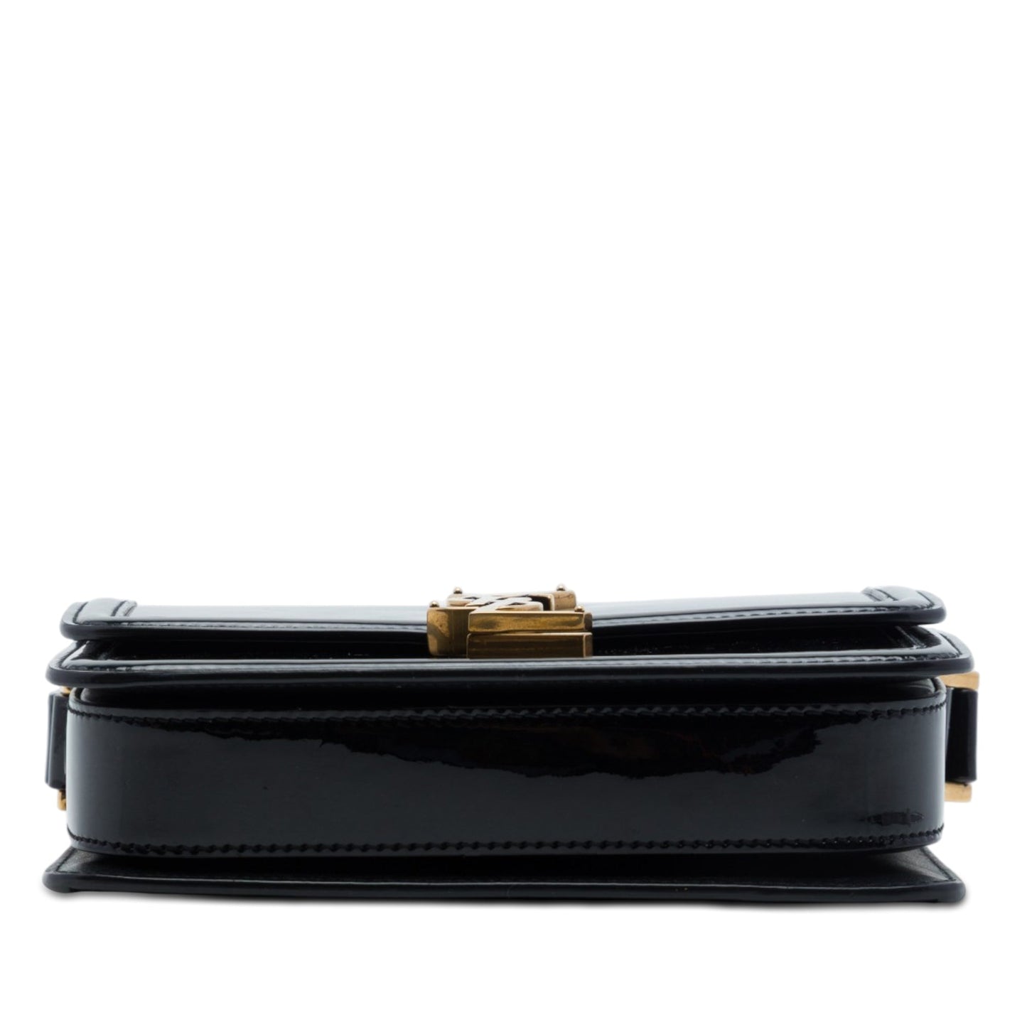 Saint Laurent Small Patent Solferino Satchel In Box