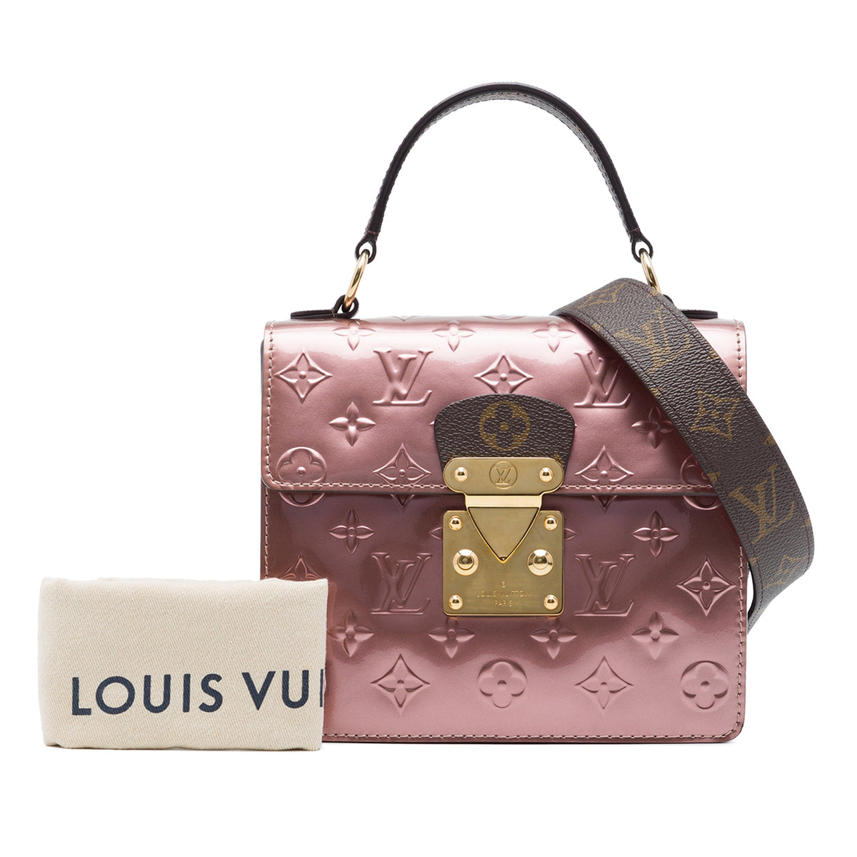 Louis Vuitton Monogram Vernis Spring Street — Pink