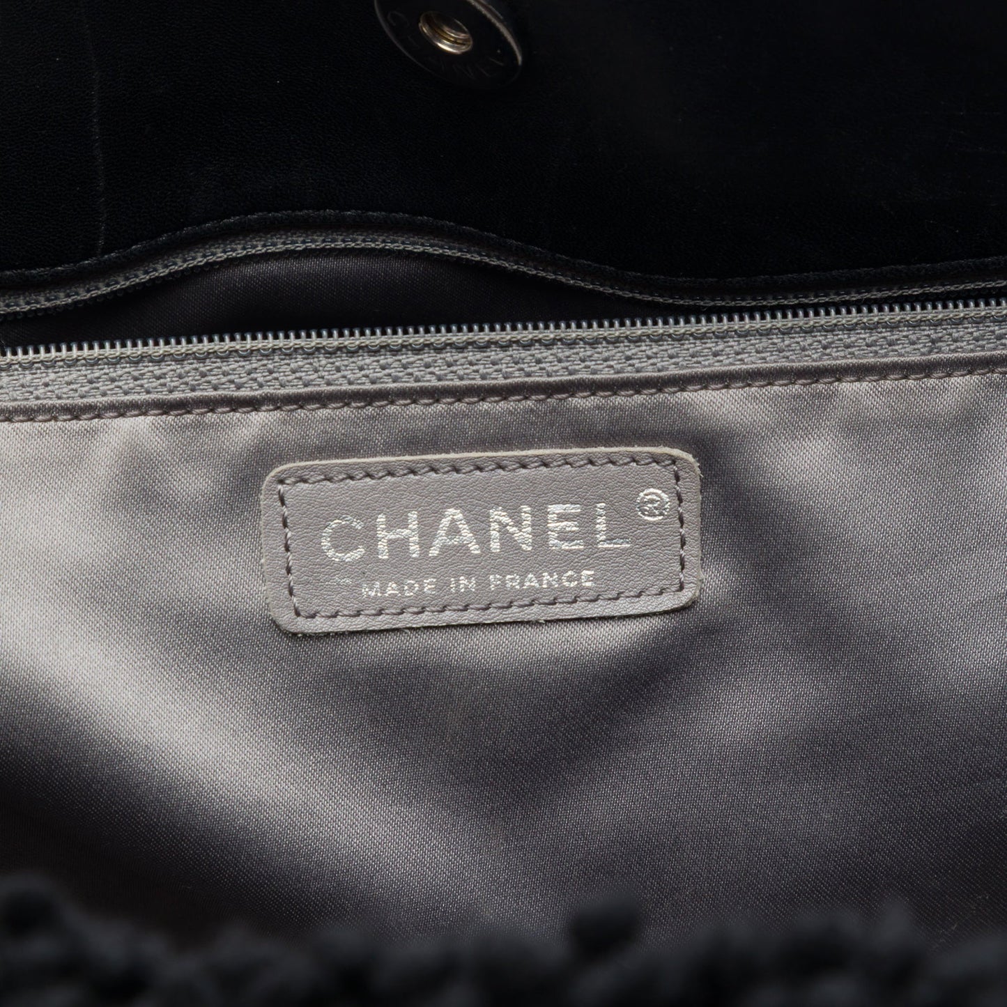 Chanel Large Quilted Tweed and PVC Funny Tote