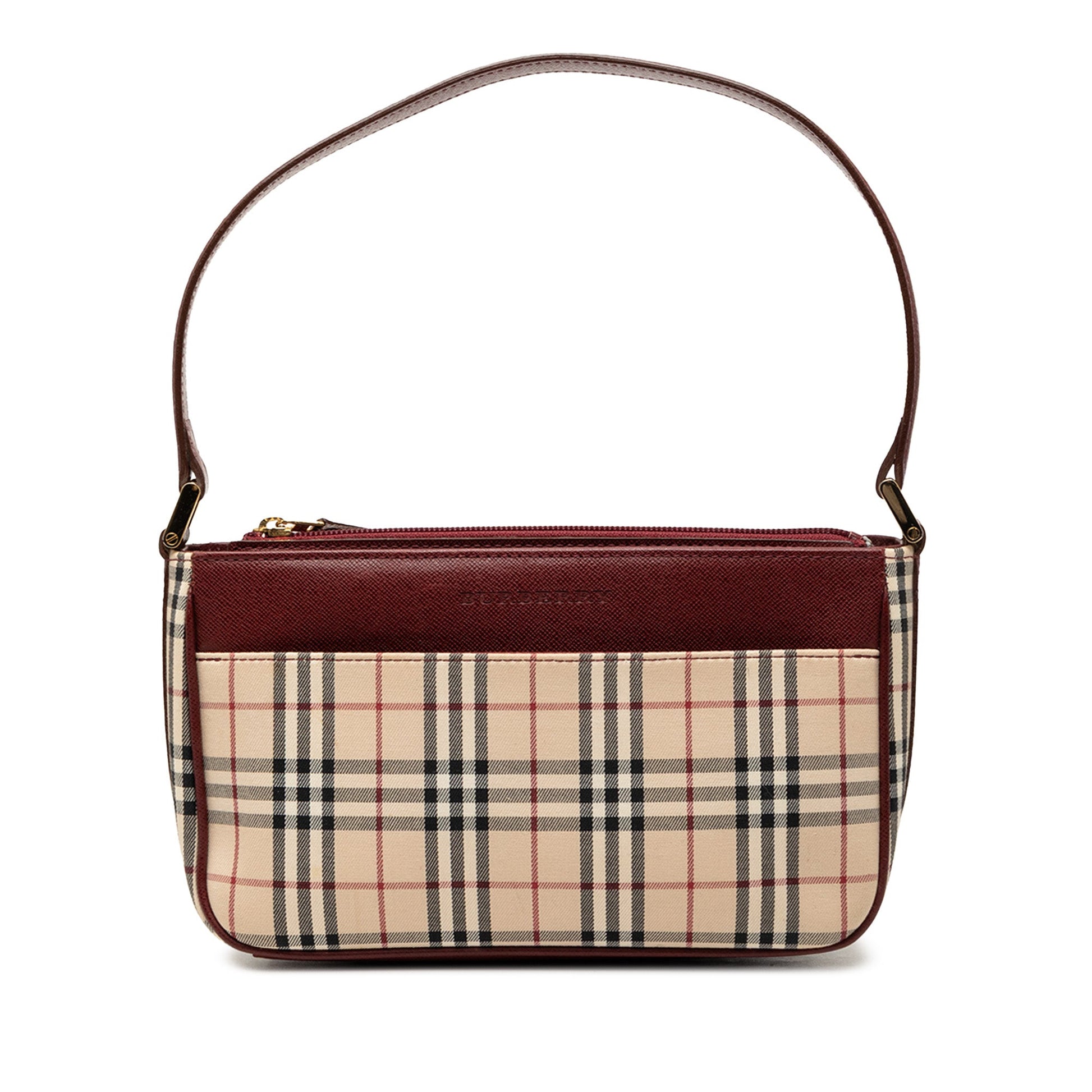 Burberry House Check Canvas Shoulder Bag