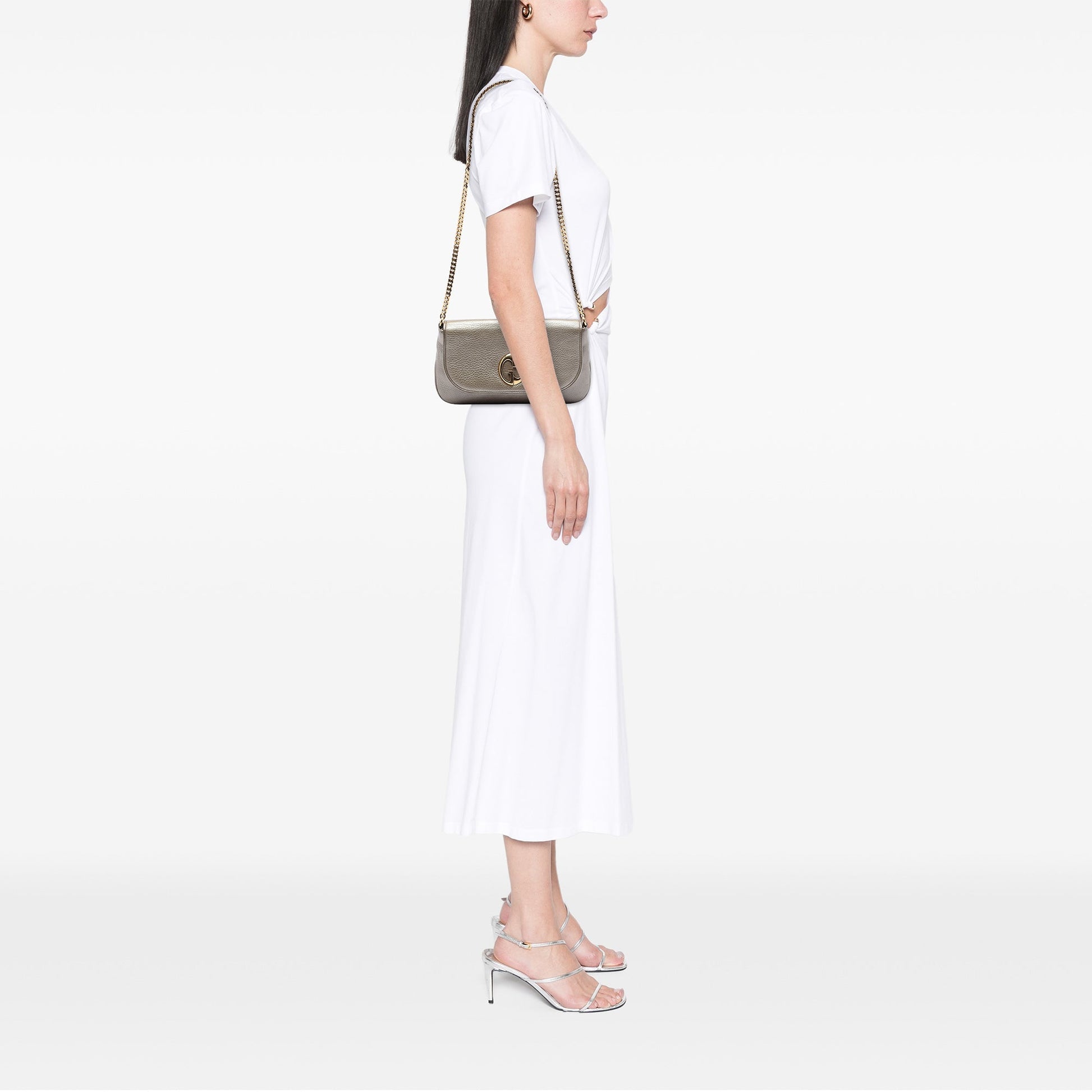 Gucci Medium Leather 1973 Chain Crossbody