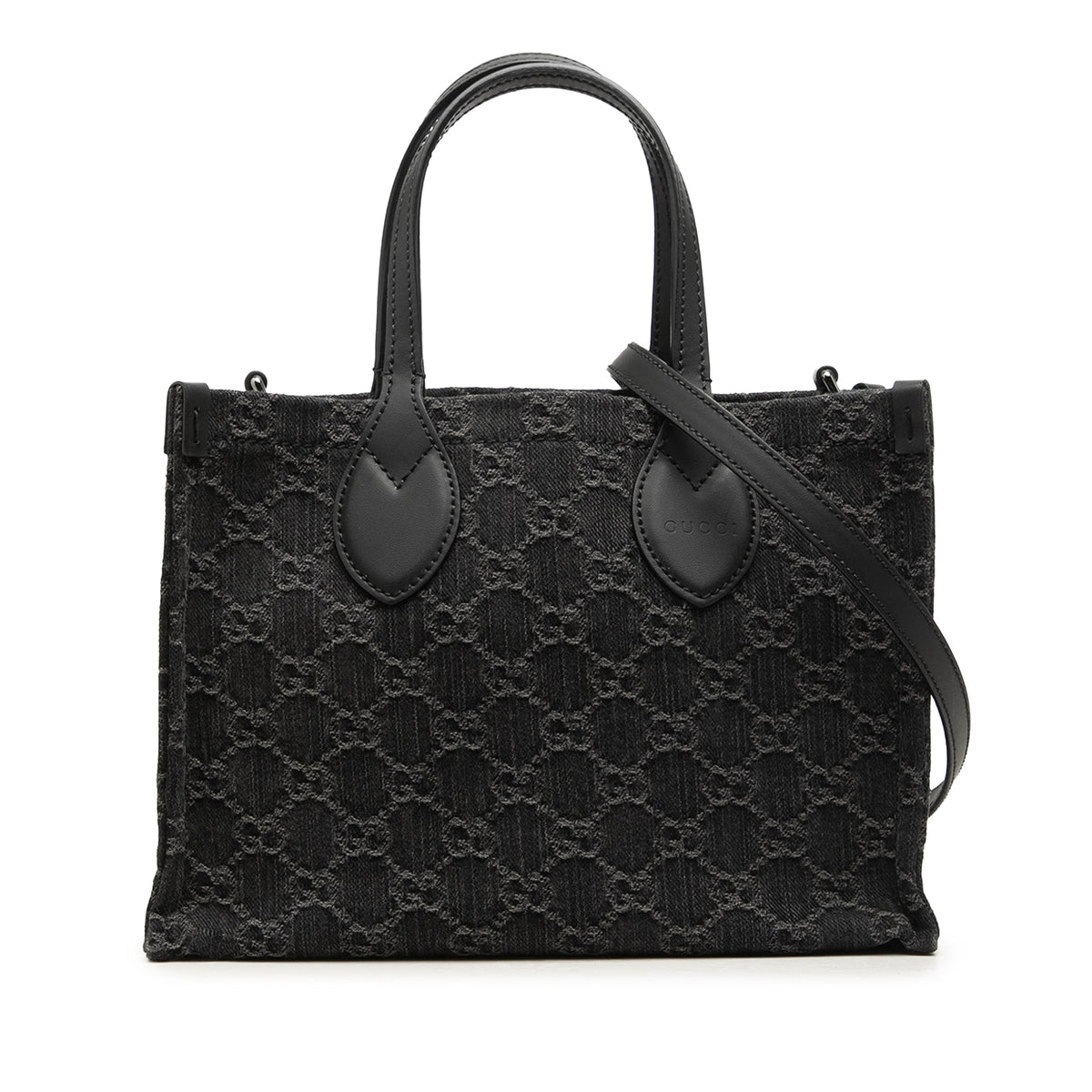 Gucci Medium GG Denim Ophidia Tote