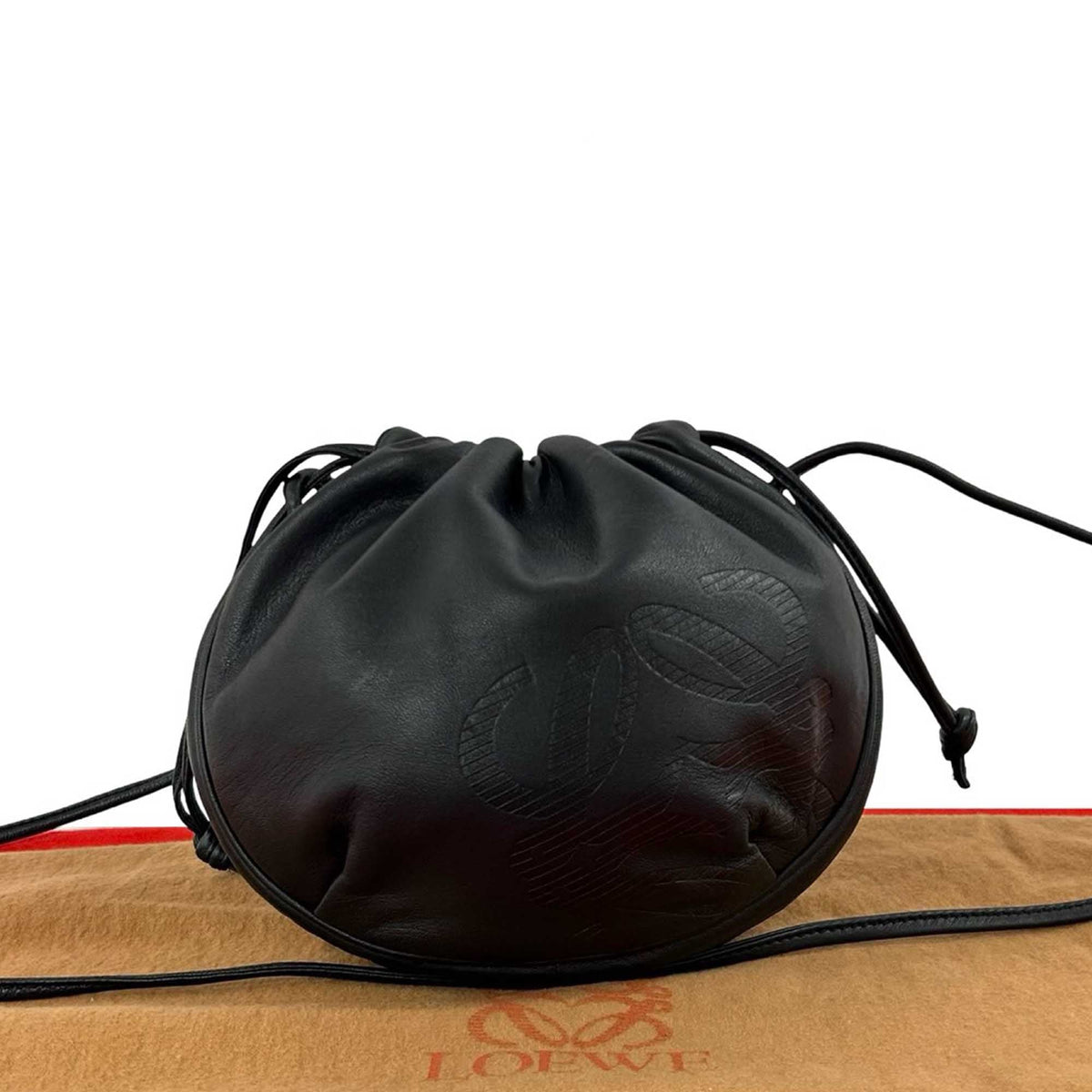 LOEWE Nappa Anagram Drawstring Crossbody