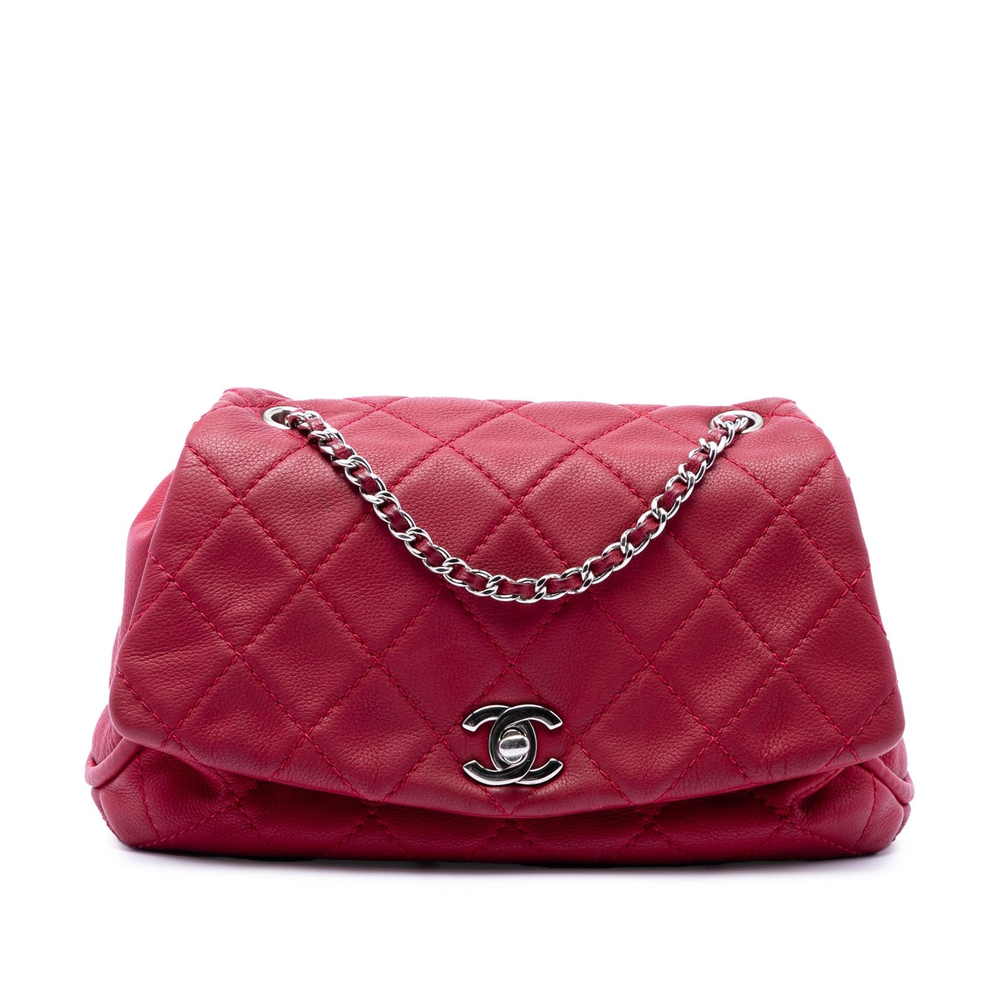 Chanel Quilted Calfskin CC Curvy Flap