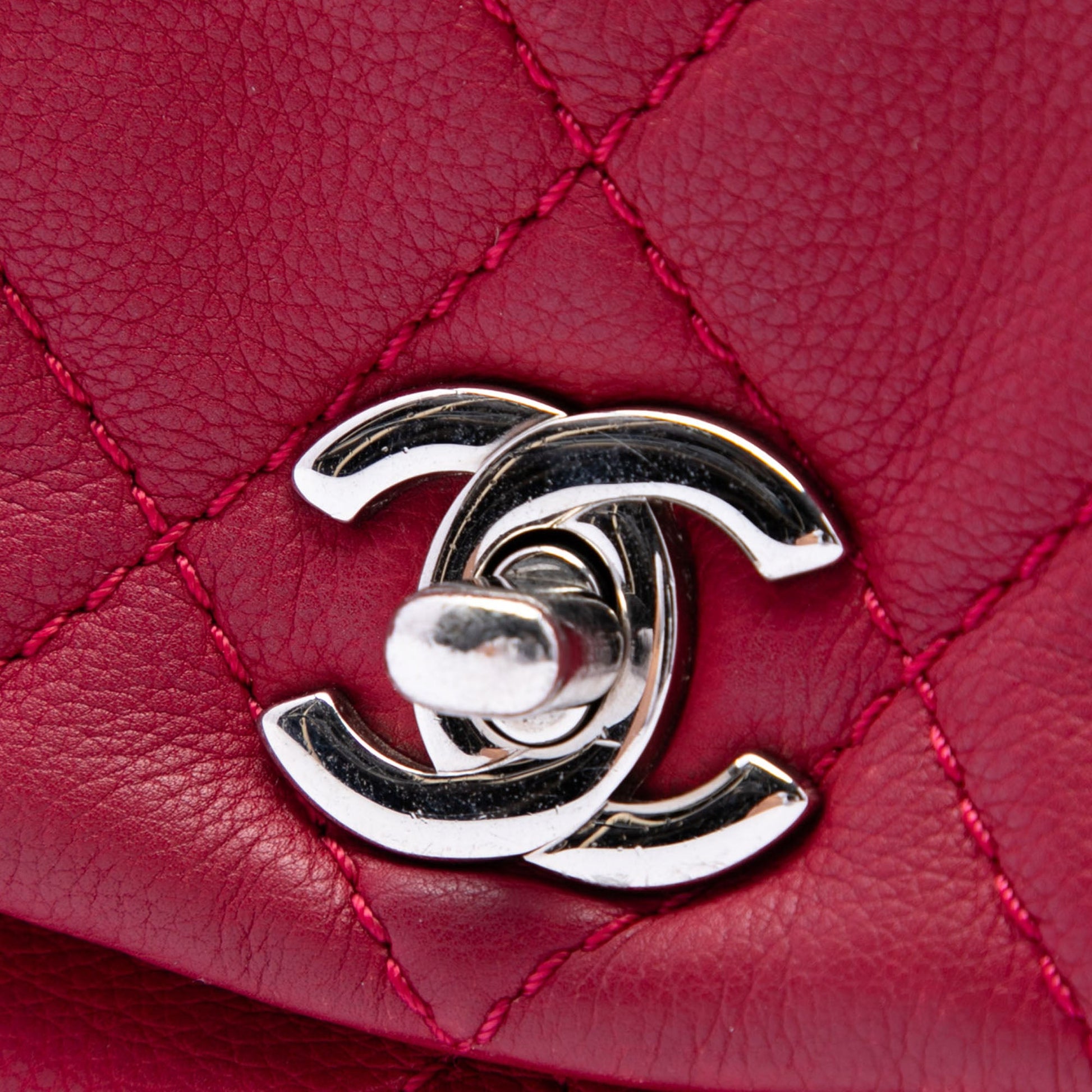Chanel Quilted Calfskin CC Curvy Flap