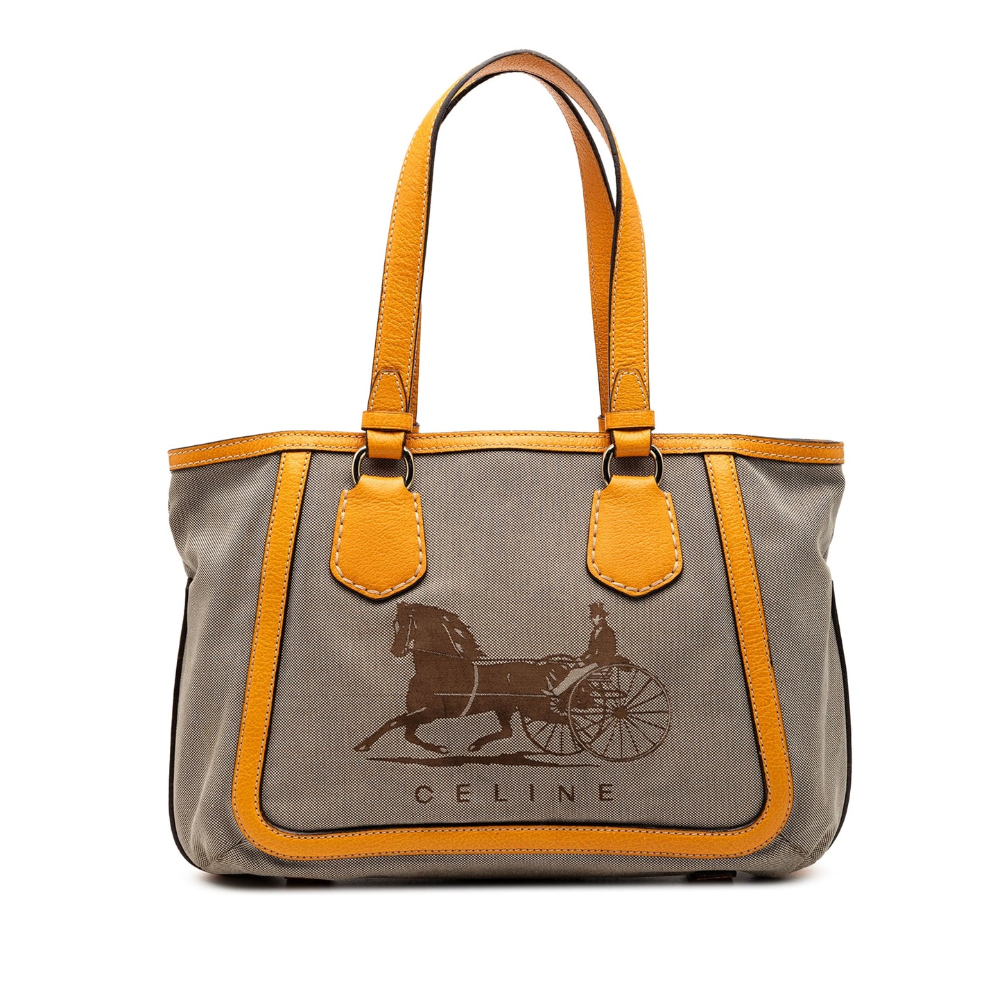 Celine Canvas Carriage Tote
