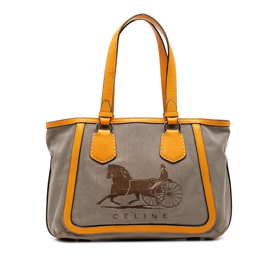 Celine Canvas Carriage Tote