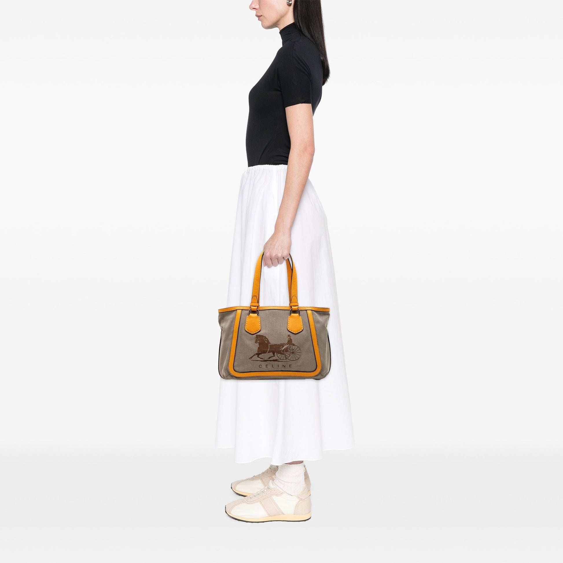Celine Canvas Carriage Tote