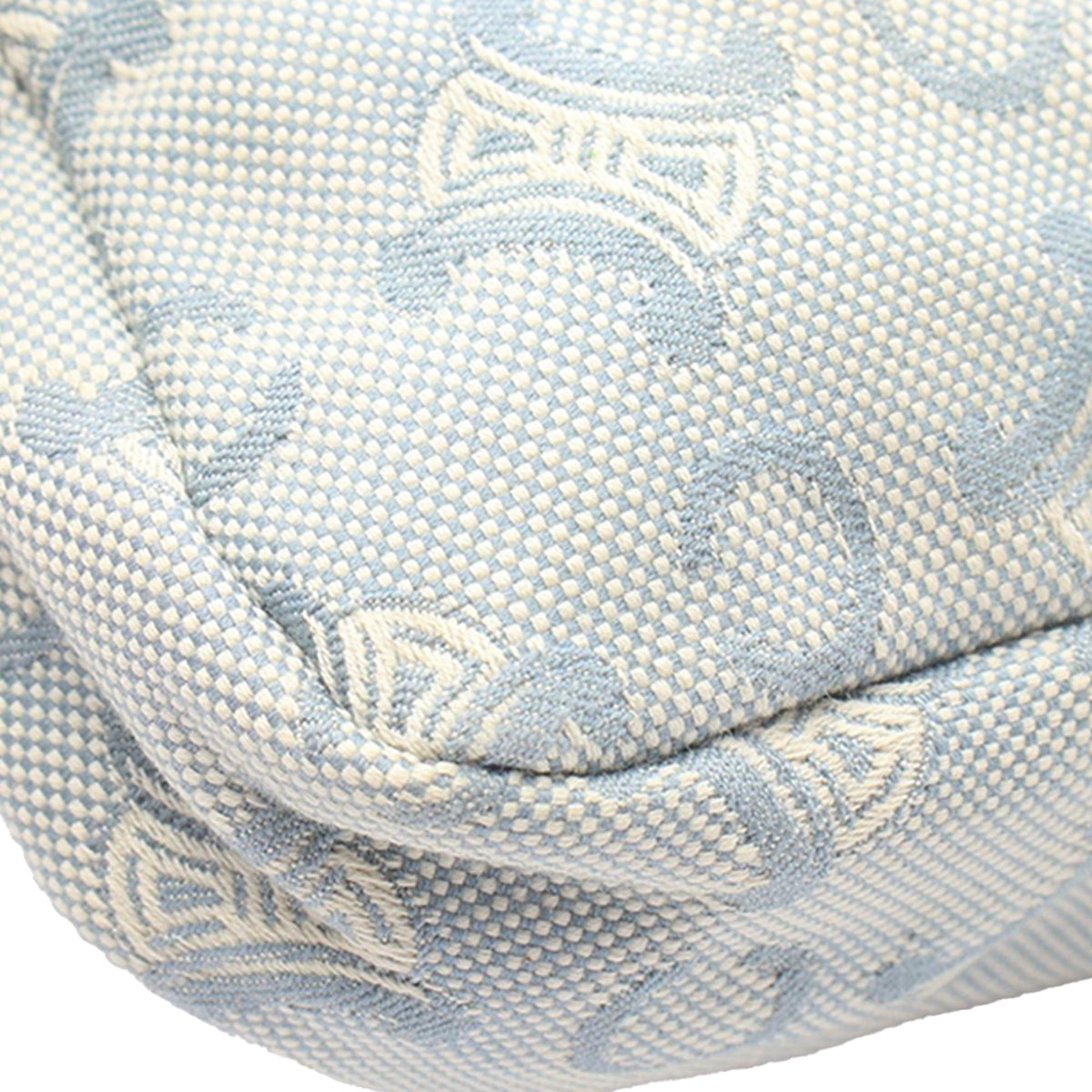 Celine C Macadam Canvas Shoulder Bag — Blue