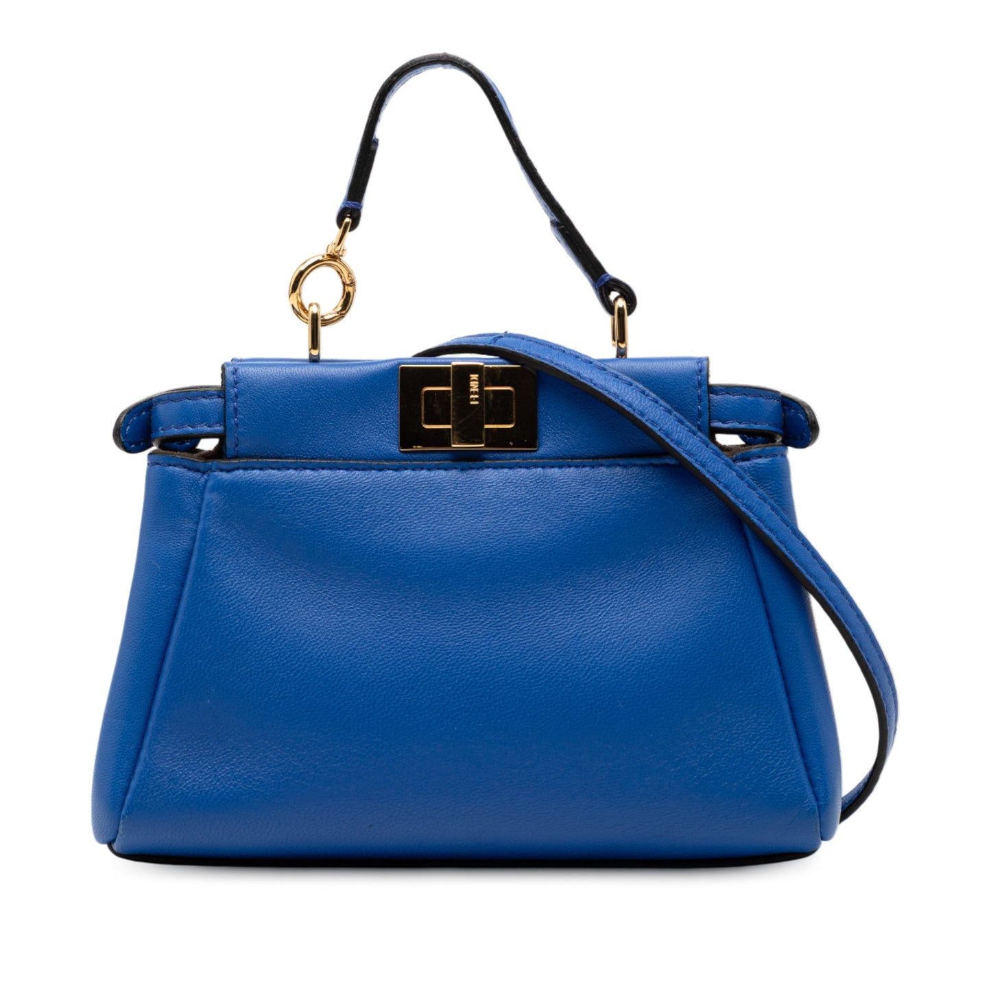 Fendi Micro Shiny Nappa Peekaboo Iconic Satchel