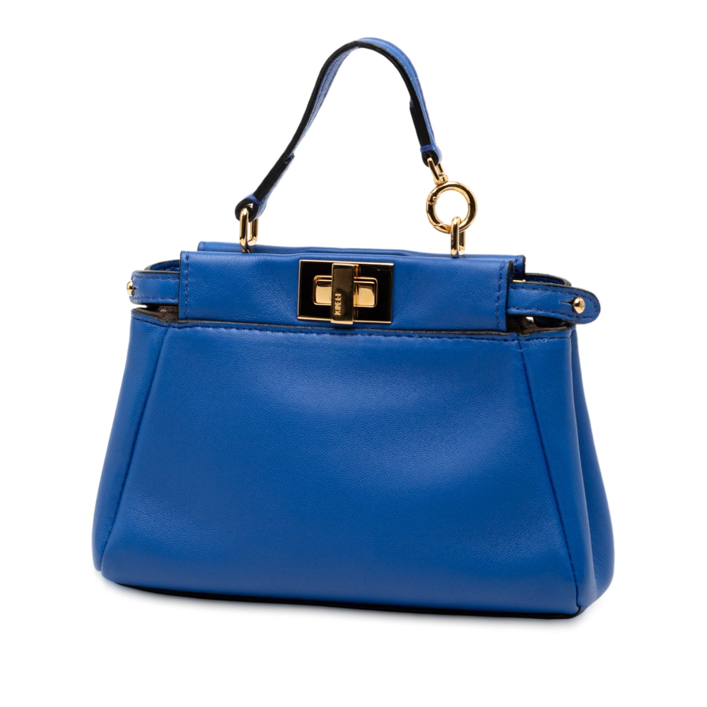 Fendi Micro Shiny Nappa Peekaboo Iconic Satchel