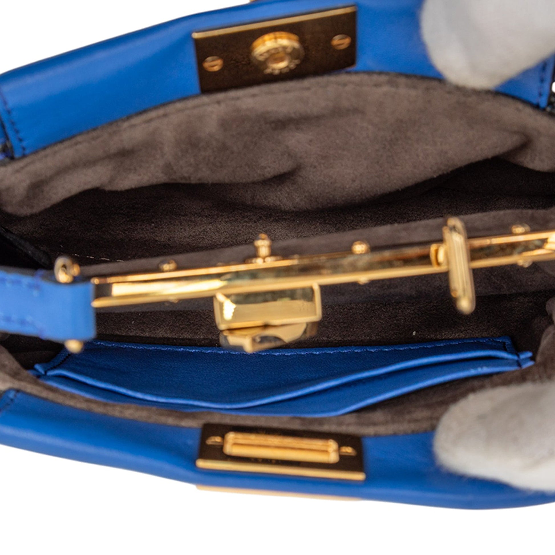 Fendi Micro Shiny Nappa Peekaboo Iconic Satchel