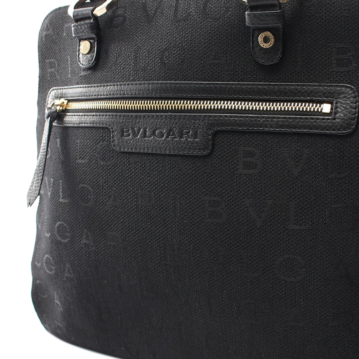 Bvlgari Logomania Canvas Handbag